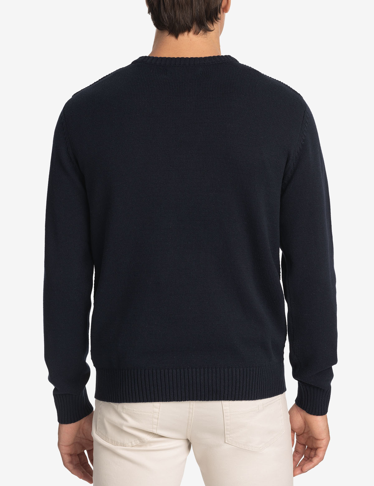 Textured Cotton Crew Neck Sweater for Men & Women