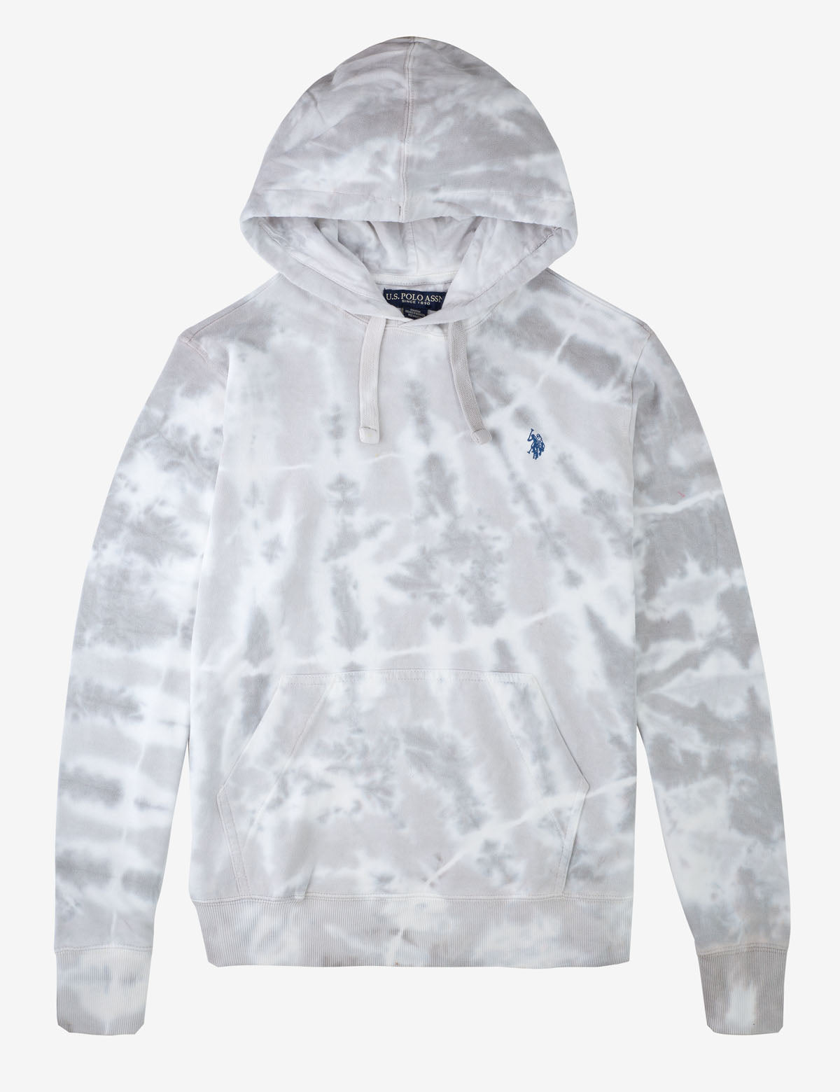 Tie Dye Hoodie with Kangaroo Pockets & Drawstring Hood
