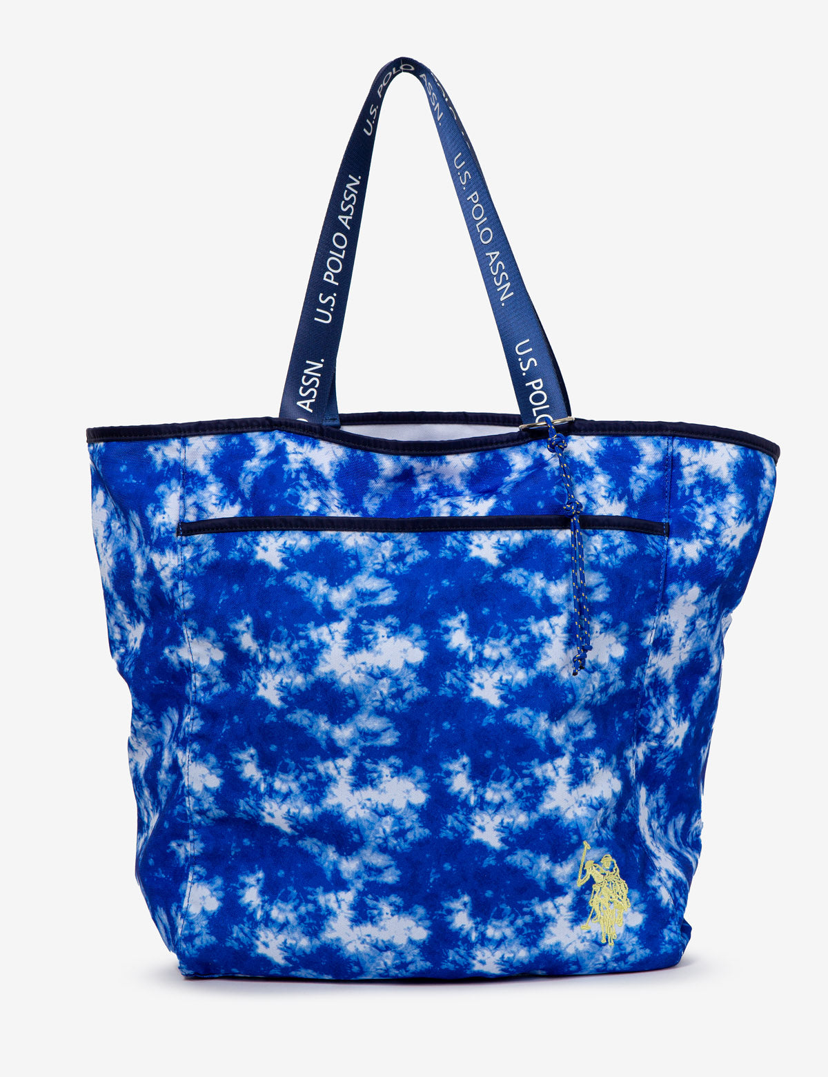 U.S. Polo Assn. Tie Dye Canvas Tote Bag with Pockets