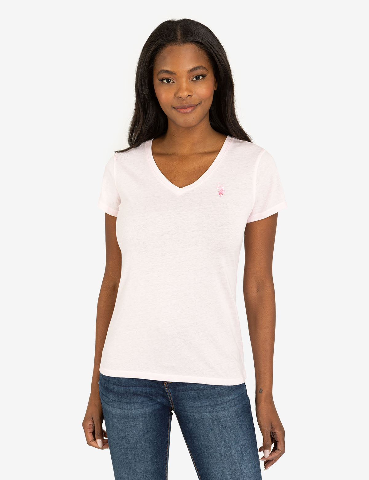 Men's Tonal V-Neck T-Shirt - Soft Cotton Casual Tee