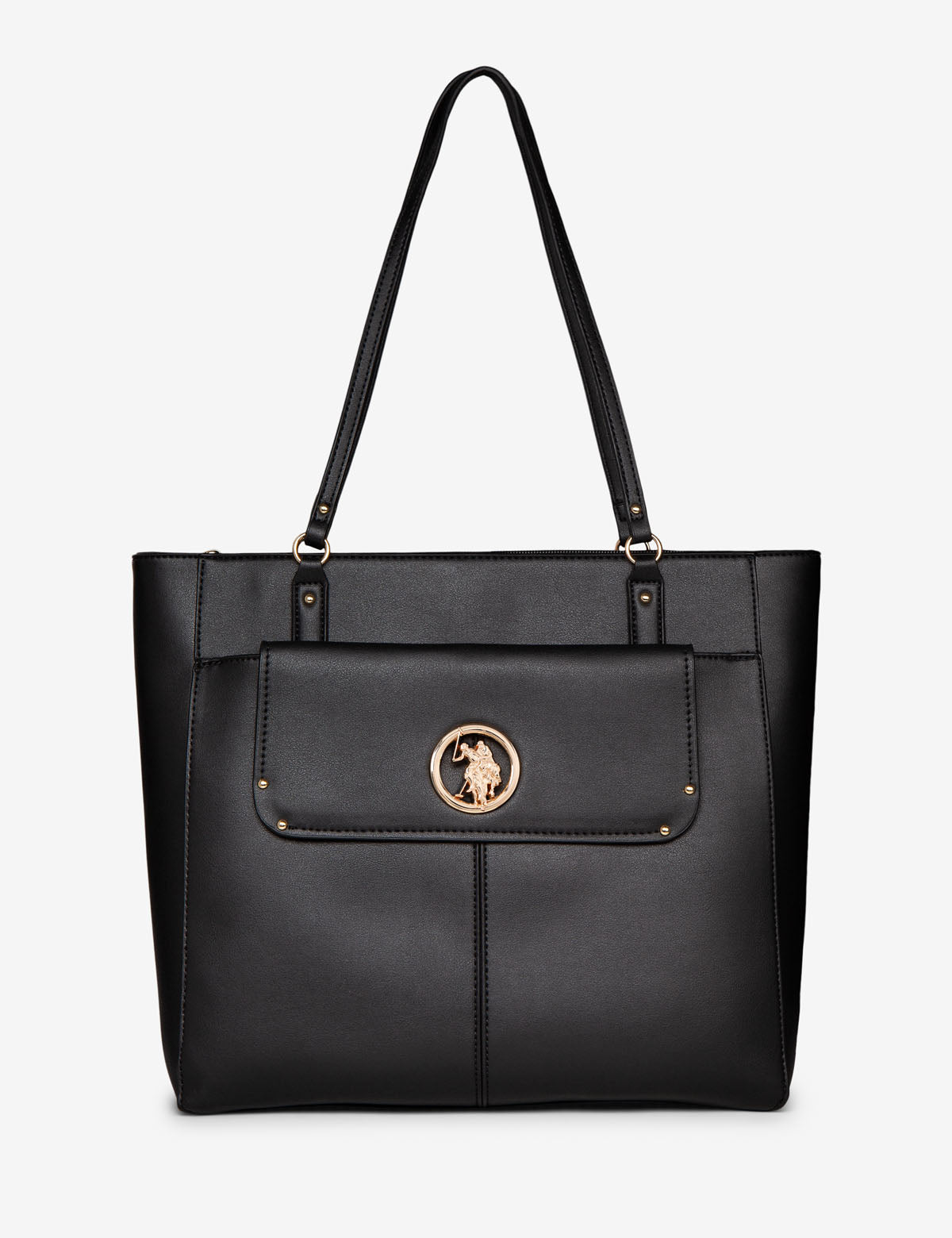 Logo Medallion Tote Bag - Stylish & Spacious 12.75" Carryall