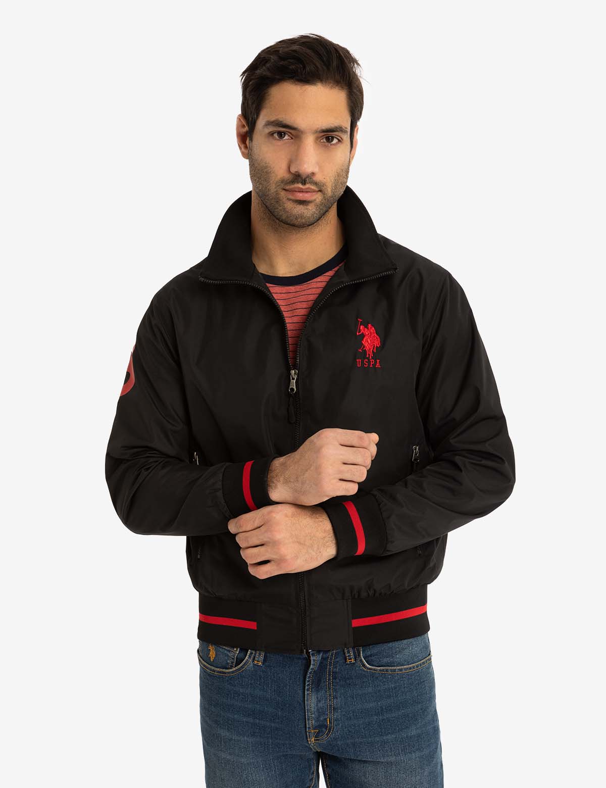 Men's Lightweight Track Jacket - Breathable Athletic Running Top
