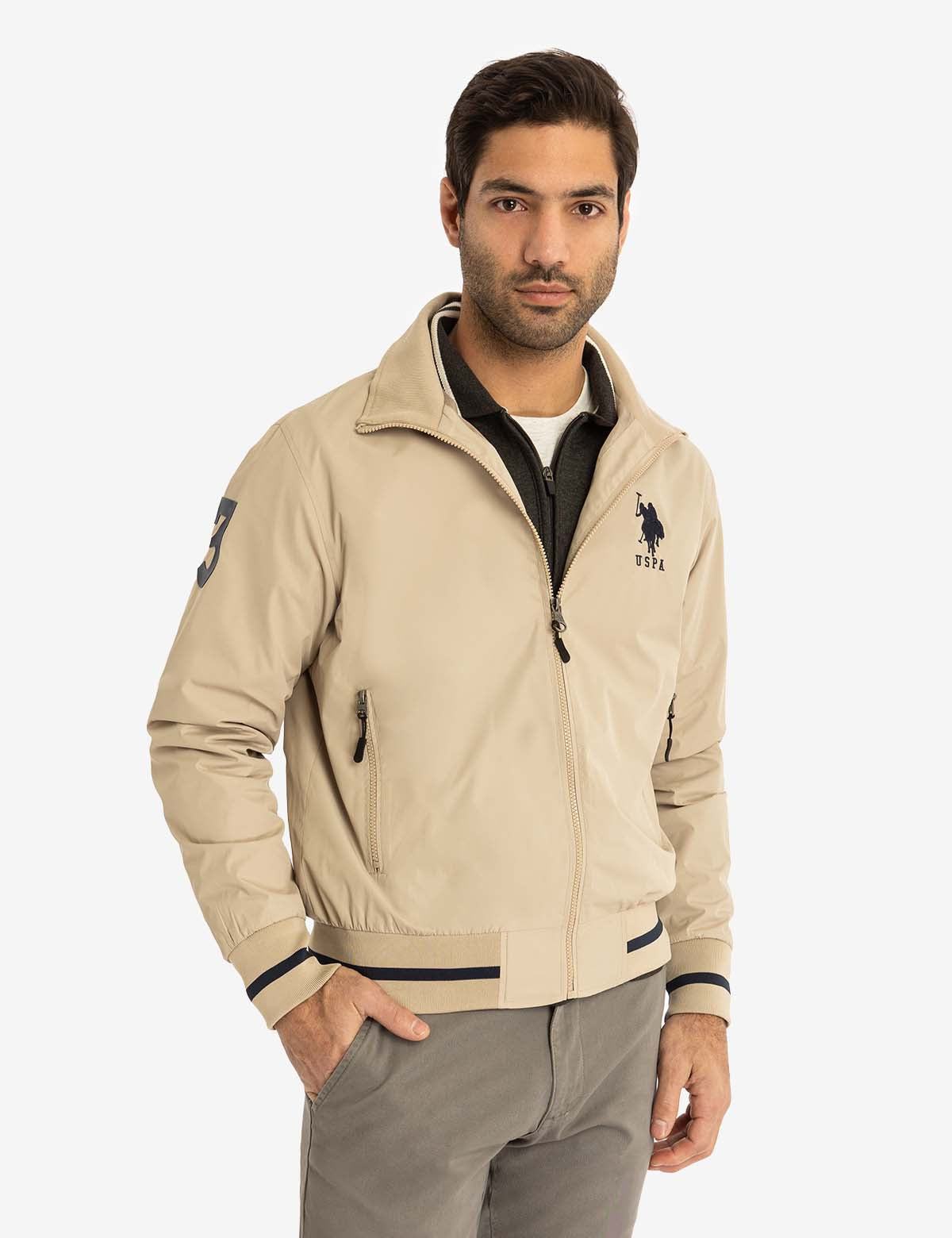 Men's Lightweight Track Jacket - Breathable Athletic Running Top