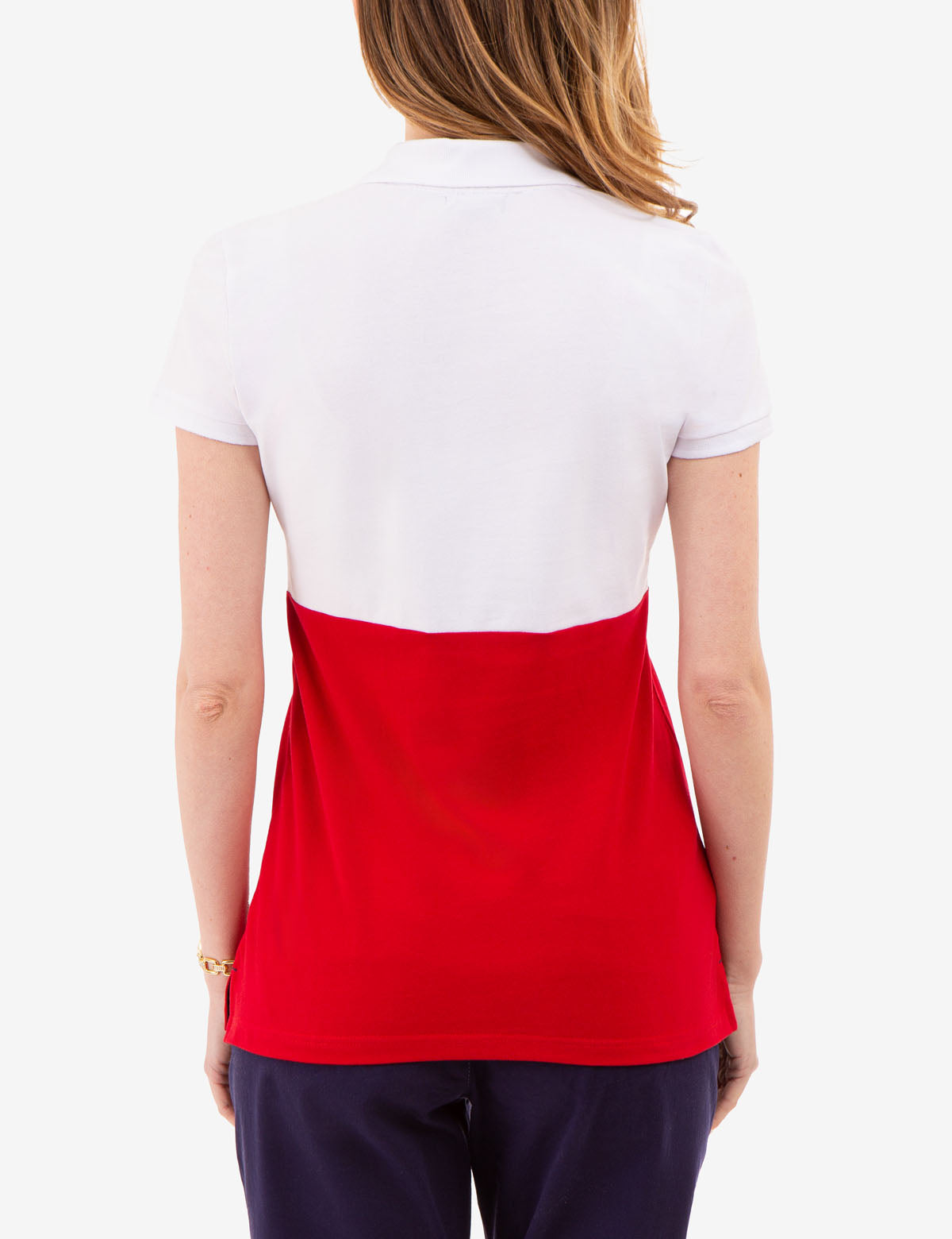 Men's Tri-Color Block Polo Shirt - Stylish Casual Wear