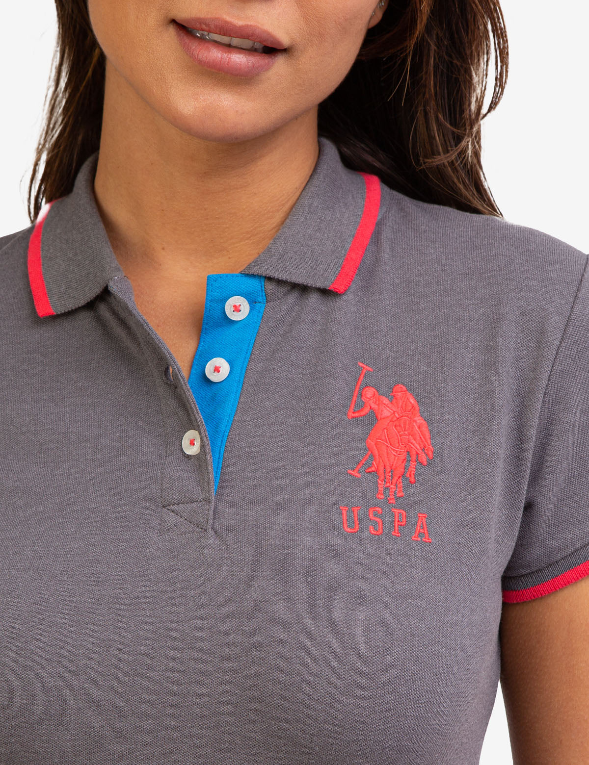 Men's Triple Crown Polo Shirt with Contrast Trim & Embroidered Logo