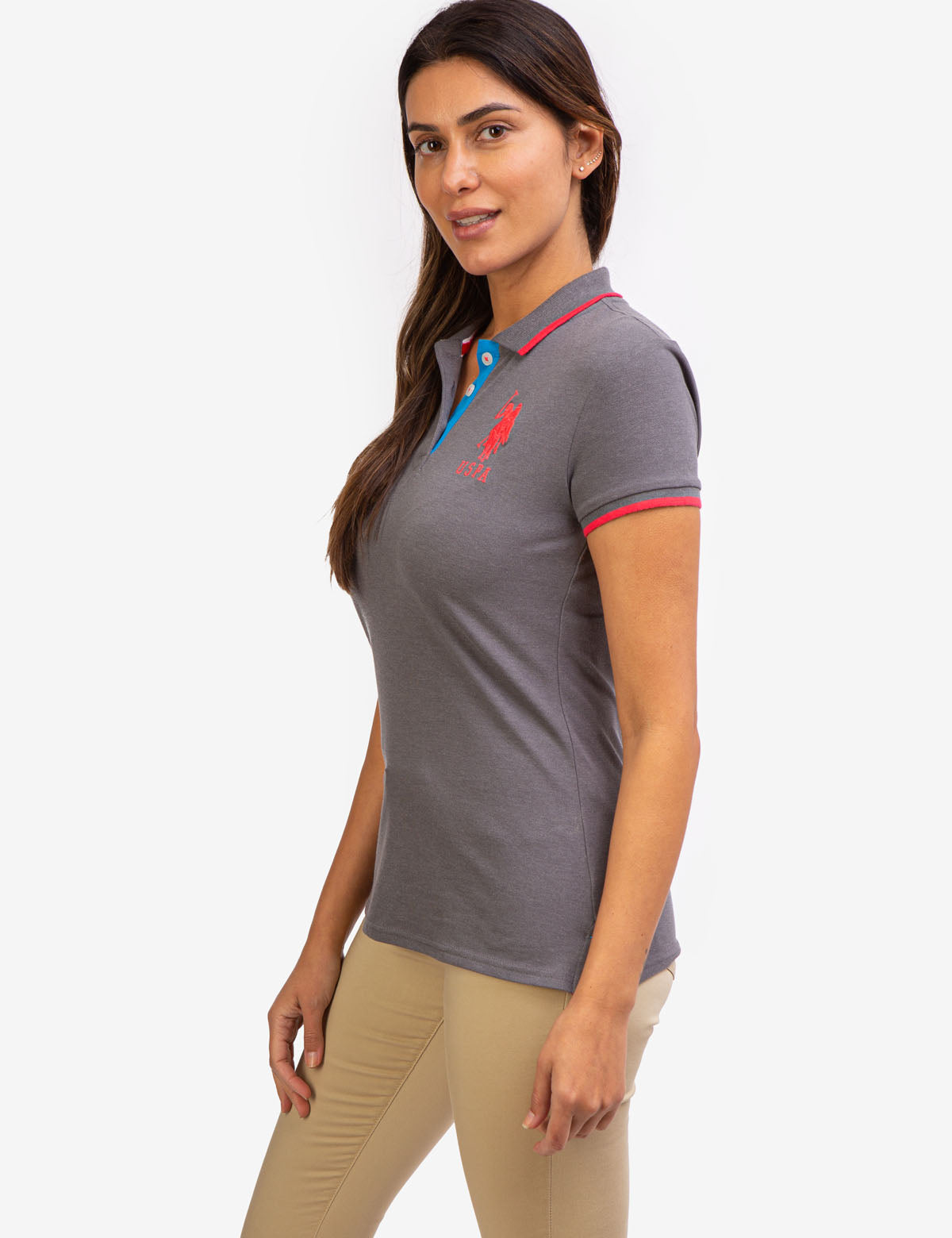 Men's Triple Crown Polo Shirt with Contrast Trim & Embroidered Logo