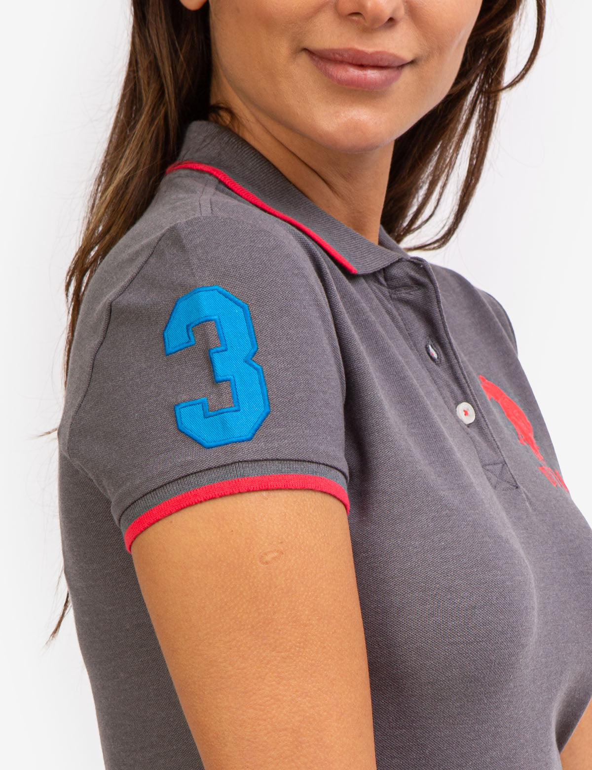 Men's Triple Crown Polo Shirt with Contrast Trim & Embroidered Logo