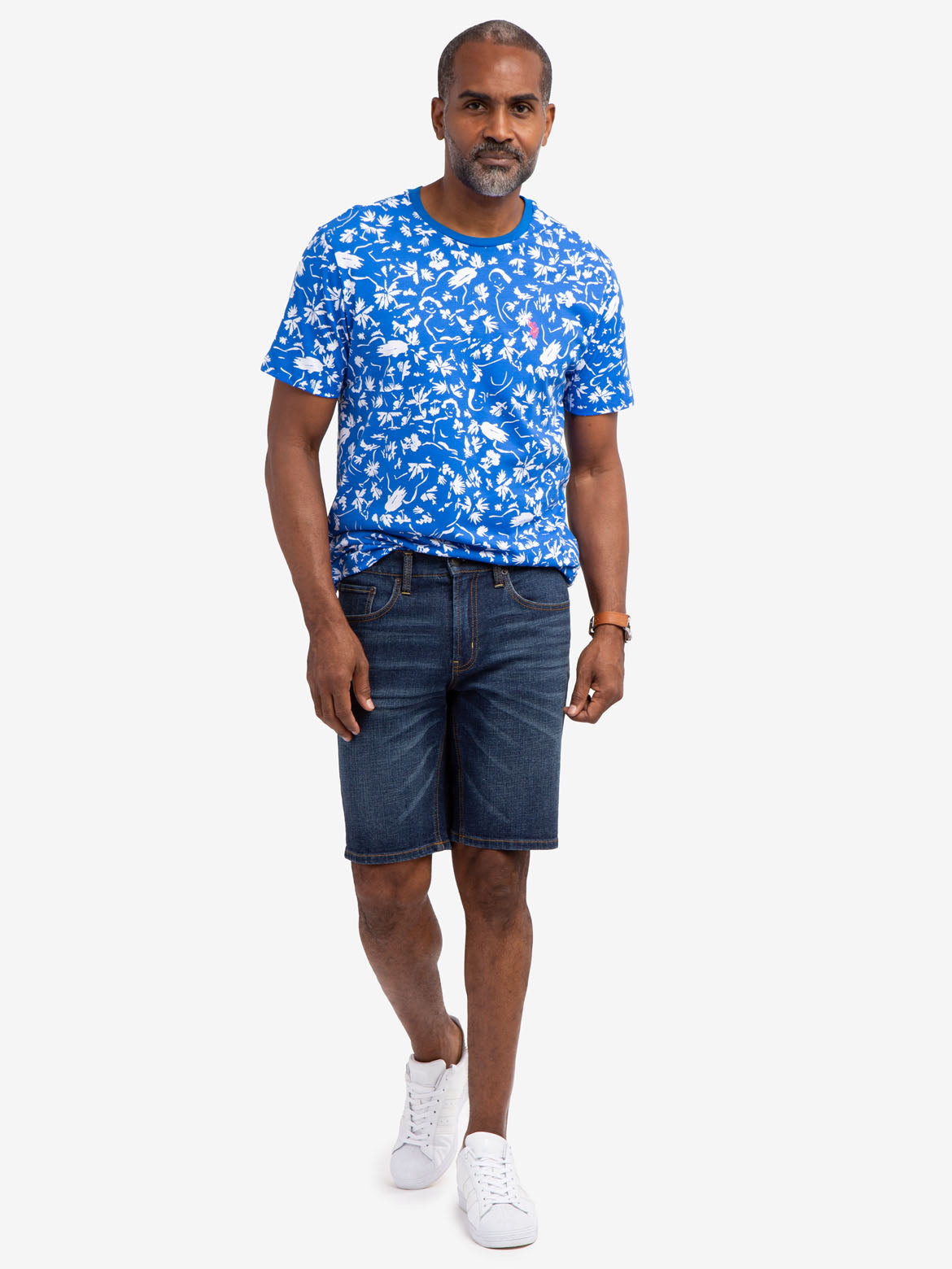Tropical Print Jersey T-Shirt – Lightweight Summer Tee