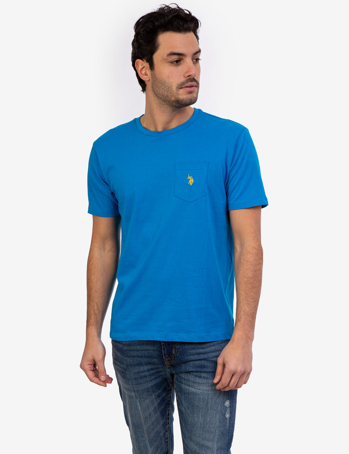 Men's Small Logo Pocket T-Shirt - Casual Cotton Tee