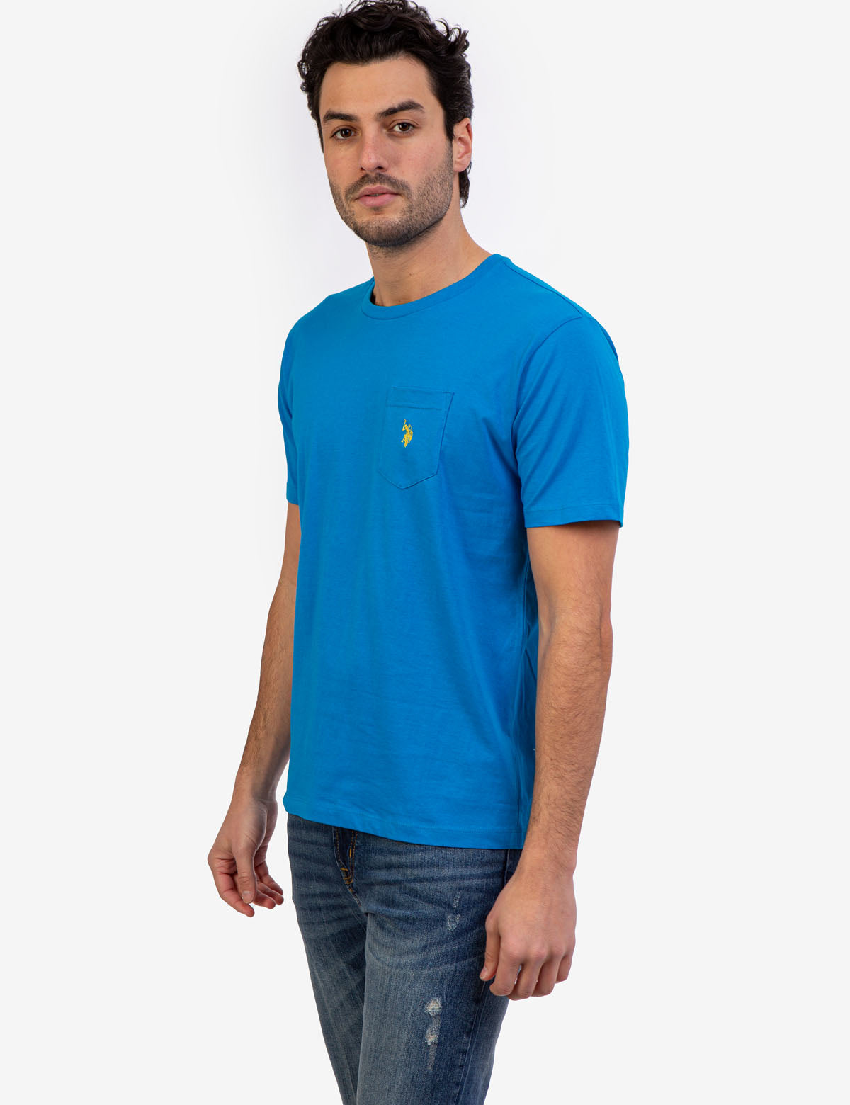 Men's Small Logo Pocket T-Shirt - Casual Cotton Tee