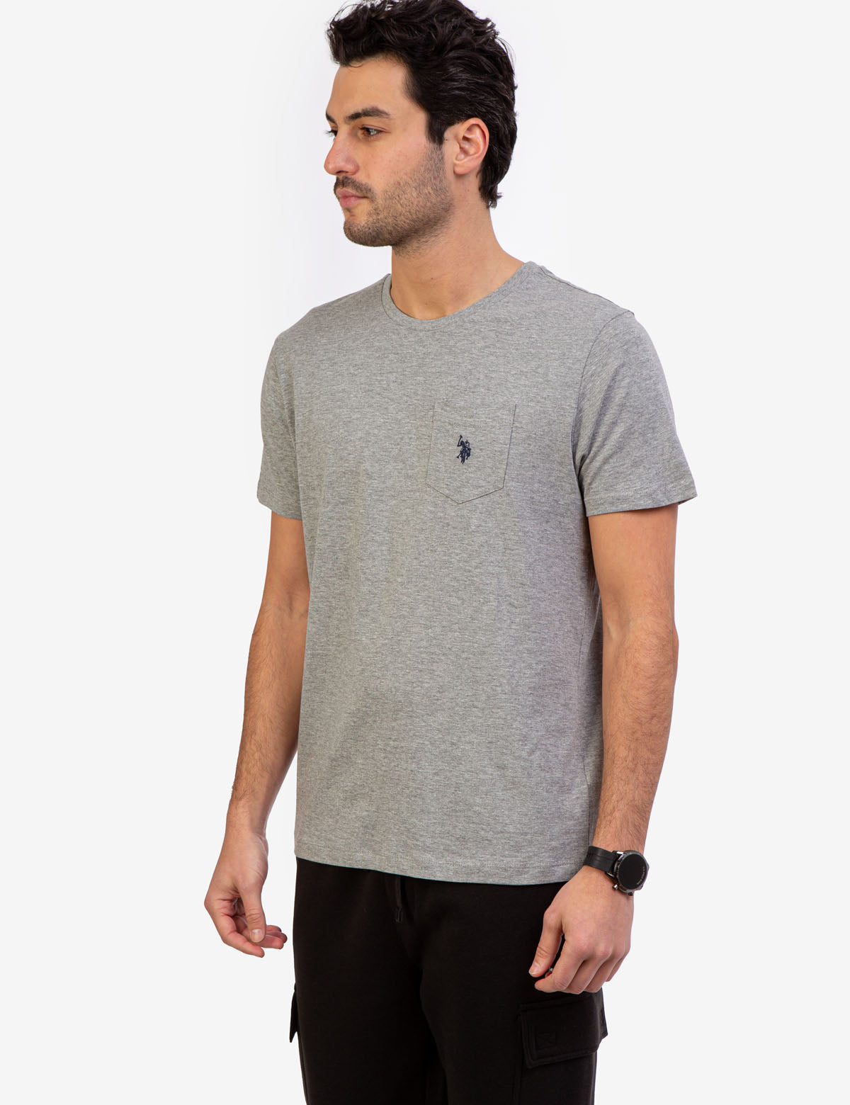 Men's Small Logo Pocket T-Shirt - Casual Cotton Tee