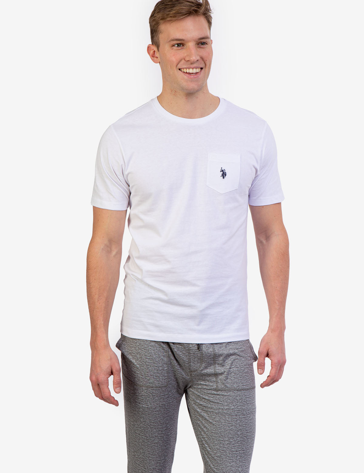 Men's Small Logo Pocket T-Shirt - Casual Cotton Tee