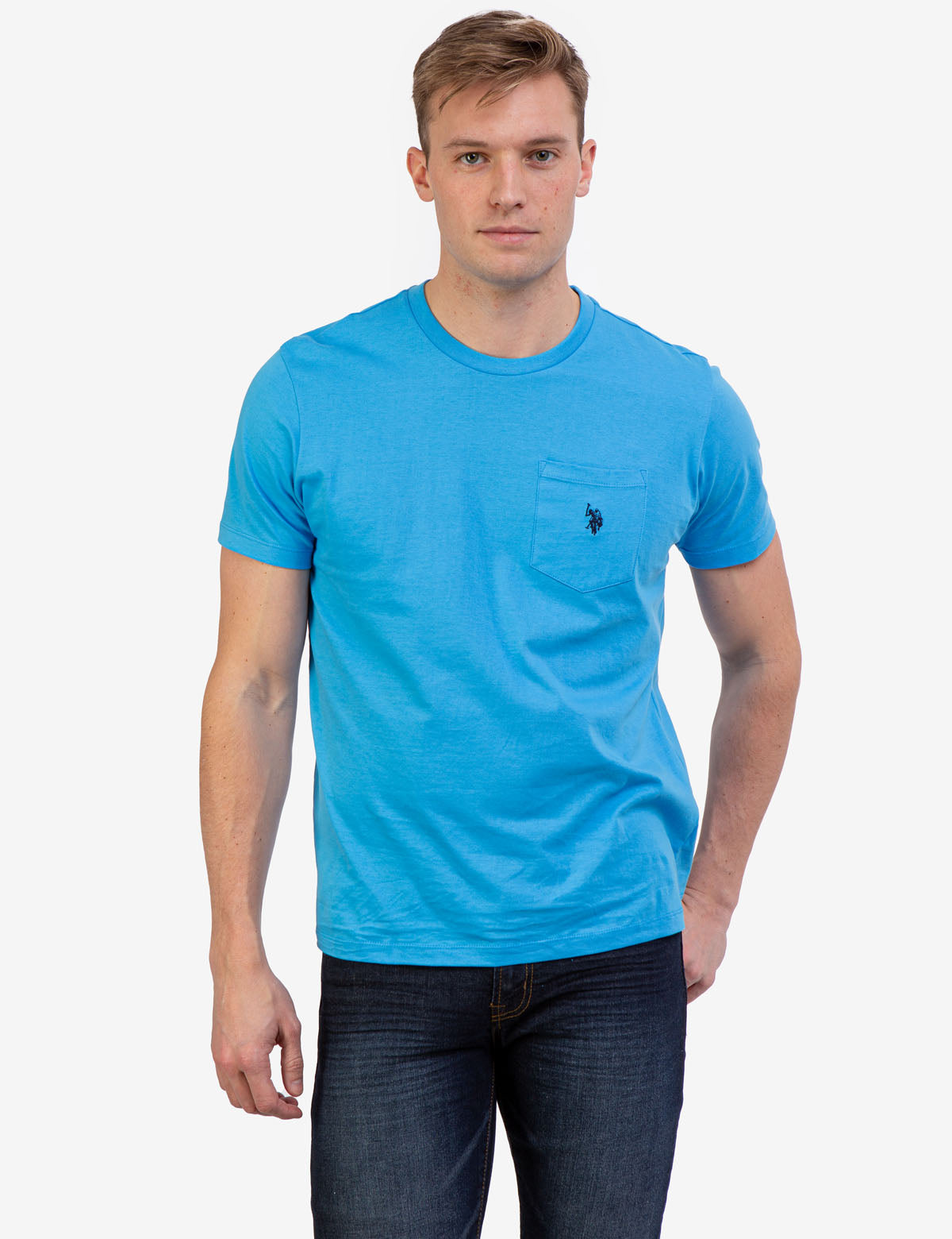 Men's Small Logo Pocket T-Shirt - Casual Cotton Tee
