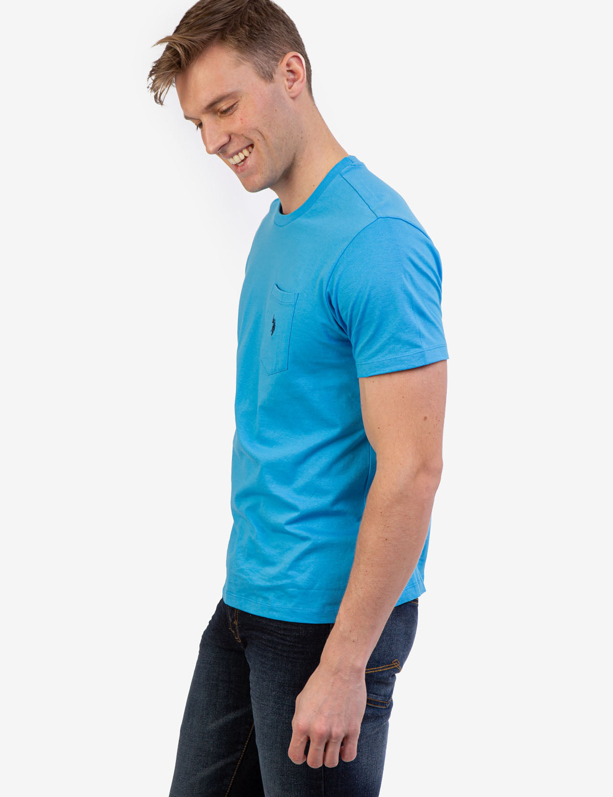 Men's Small Logo Pocket T-Shirt - Casual Cotton Tee