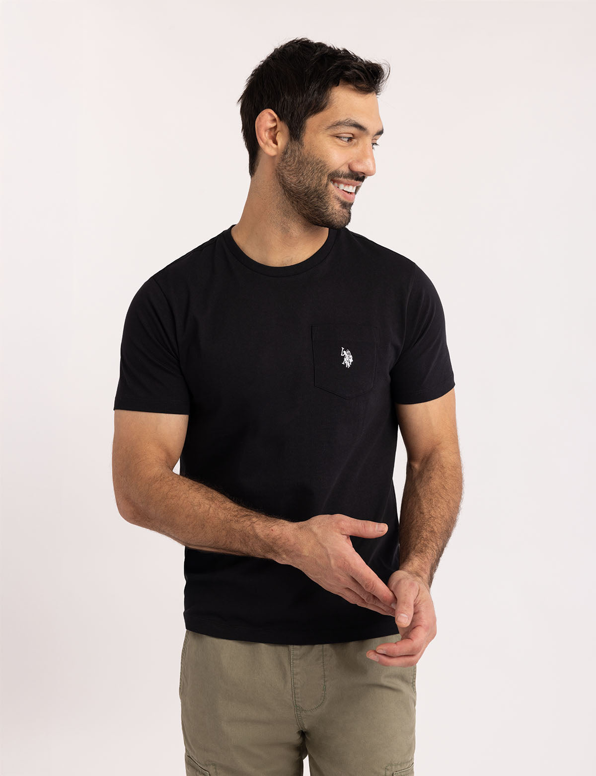 Men's Small Logo Pocket T-Shirt - Casual Cotton Tee