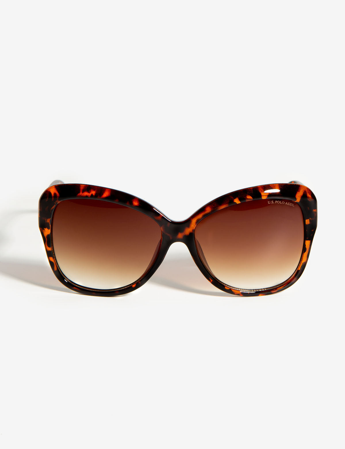 Two-Toned Butterfly Sunglasses with UV Protection & Tortoise Frame