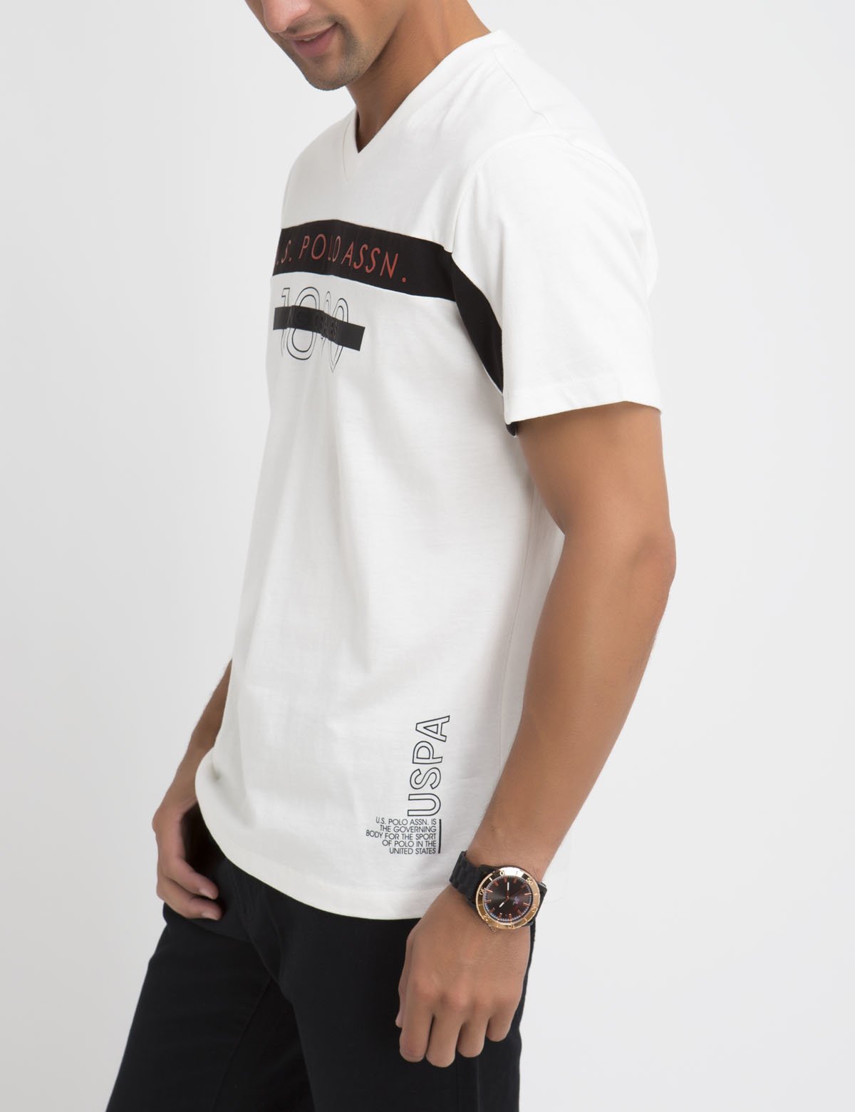 U.S. Polo Assn. Cotton V-Neck T-Shirt for Men