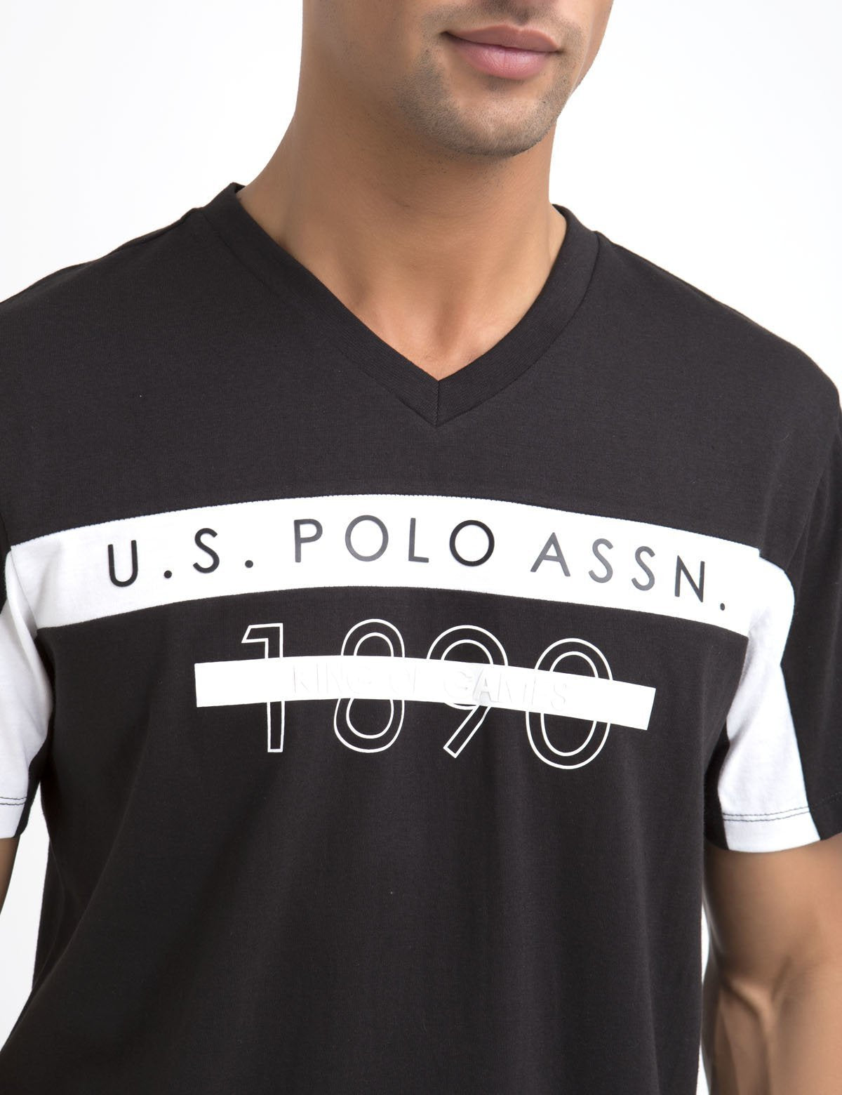 U.S. Polo Assn. Cotton V-Neck T-Shirt for Men