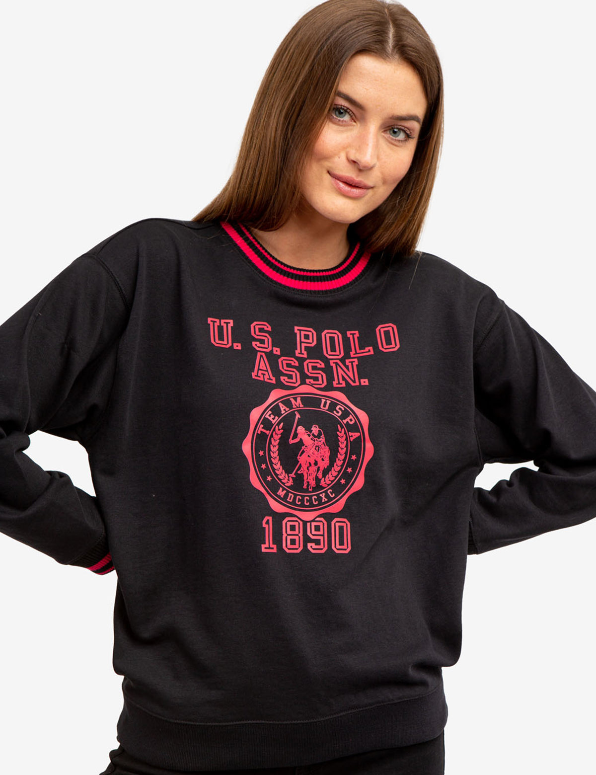 U.S. Polo Assn. Boyfriend Fit Pullover Sweater