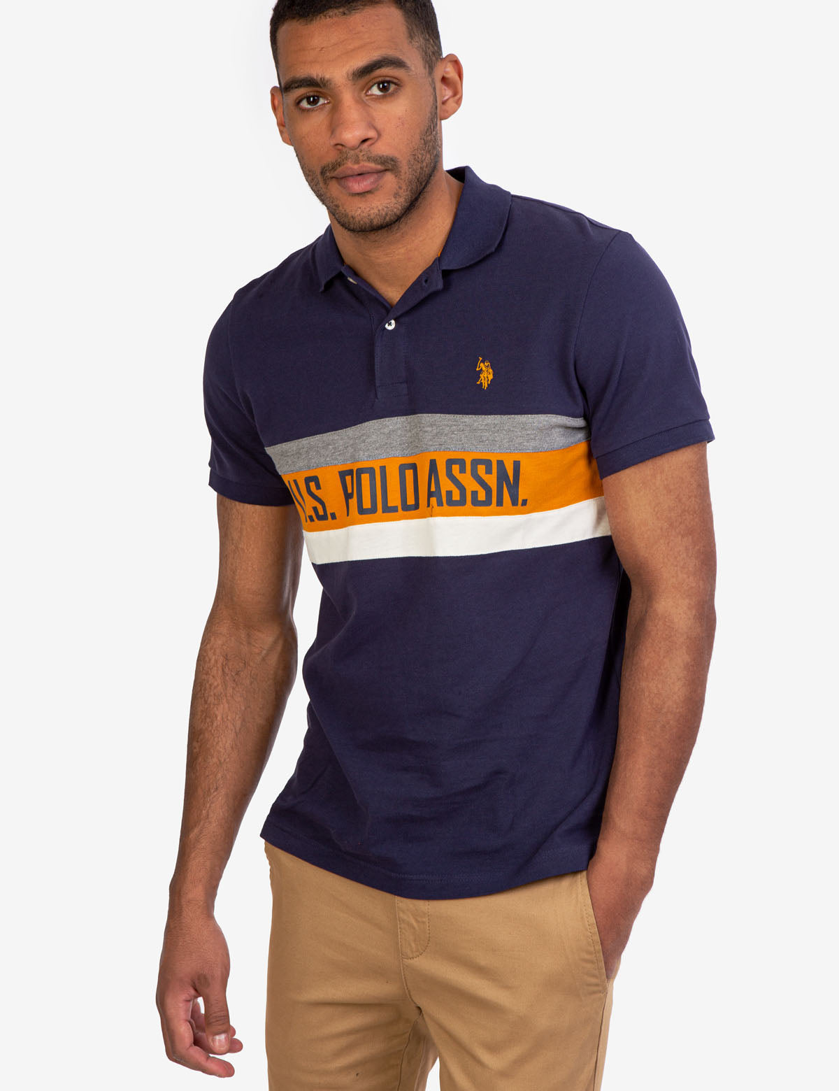 U.S. Polo Assn. Men's Colorblock Polo Shirt