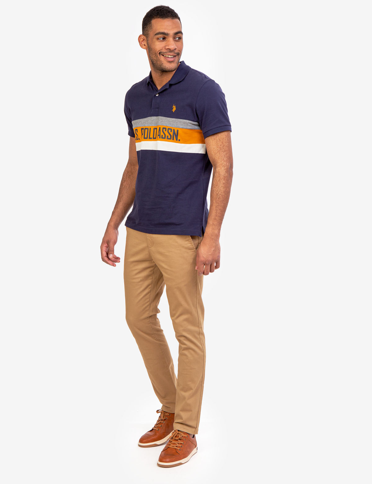 U.S. Polo Assn. Men's Colorblock Polo Shirt