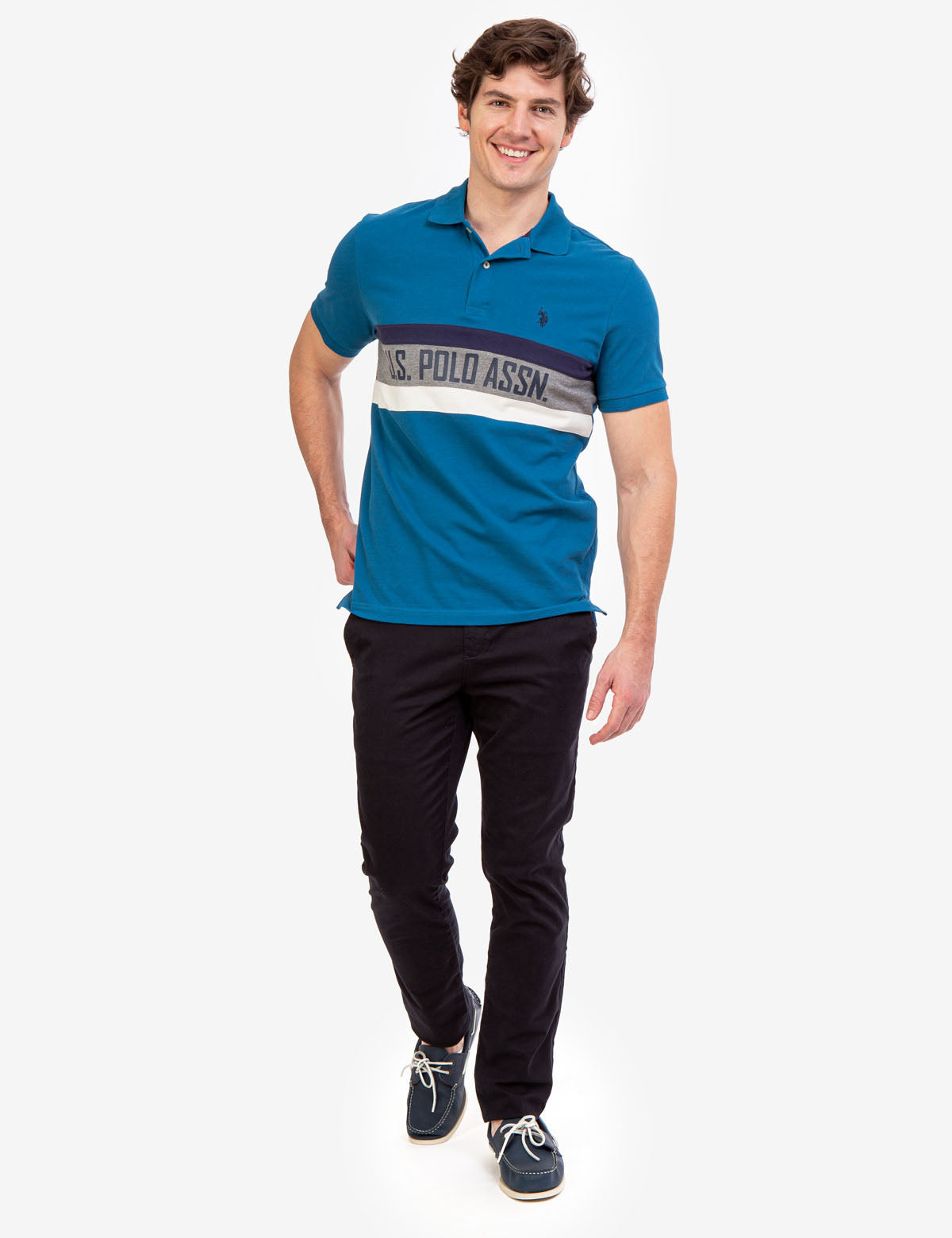 U.S. Polo Assn. Men's Colorblock Polo Shirt