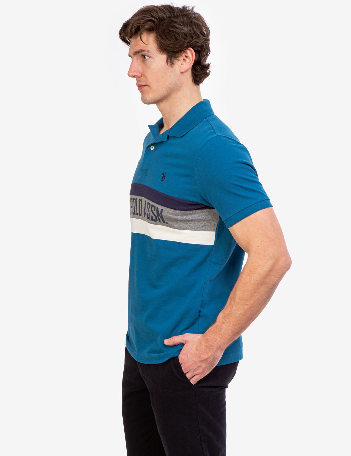 U.S. Polo Assn. Men's Colorblock Polo Shirt