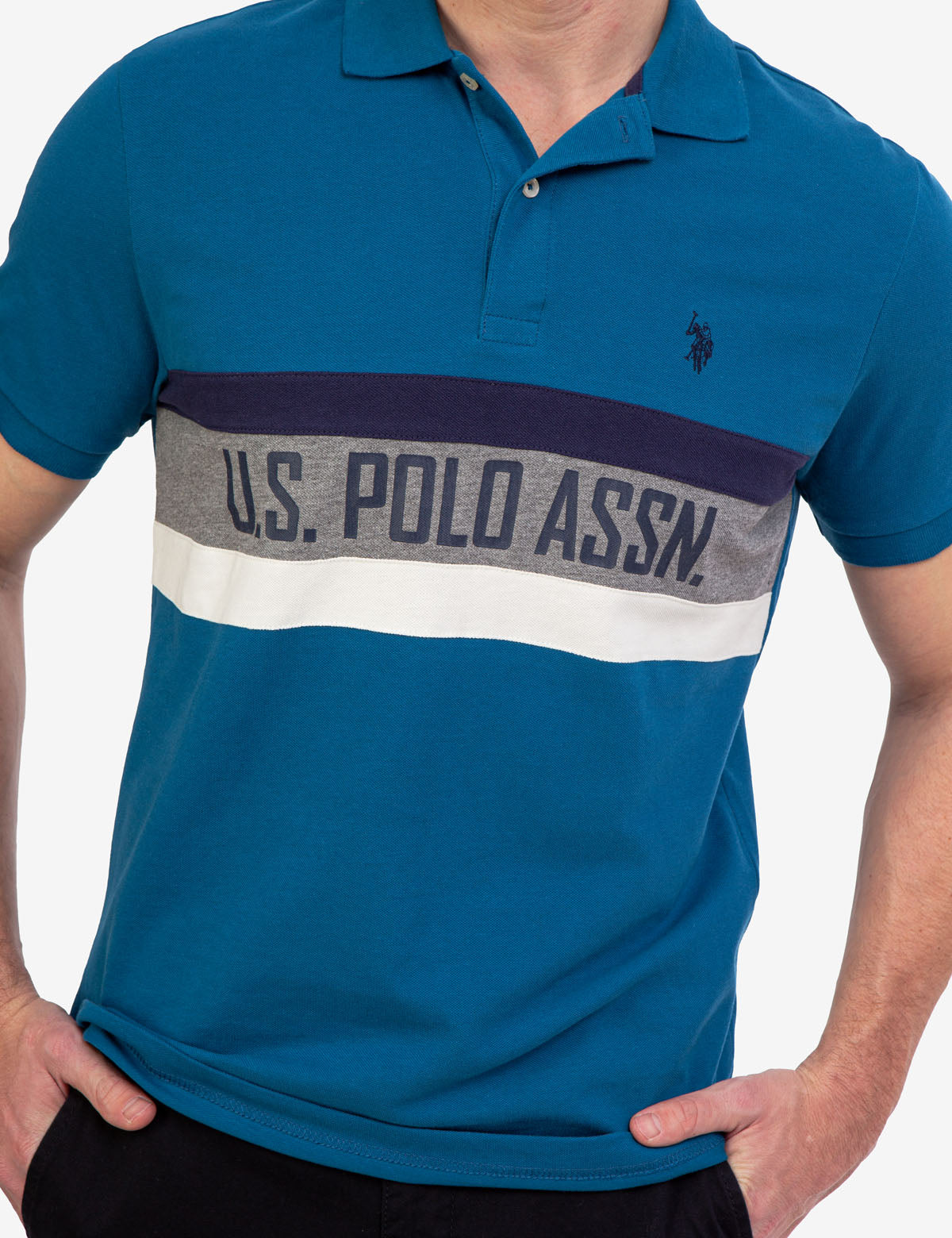 U.S. Polo Assn. Men's Colorblock Polo Shirt
