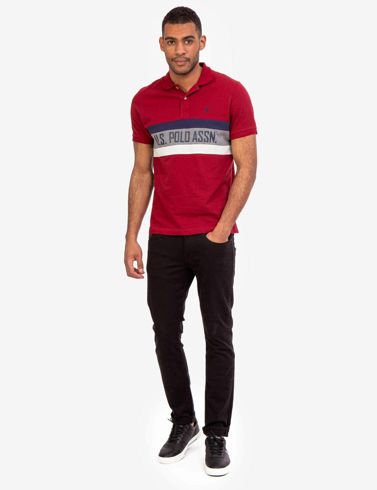U.S. Polo Assn. Men's Colorblock Polo Shirt