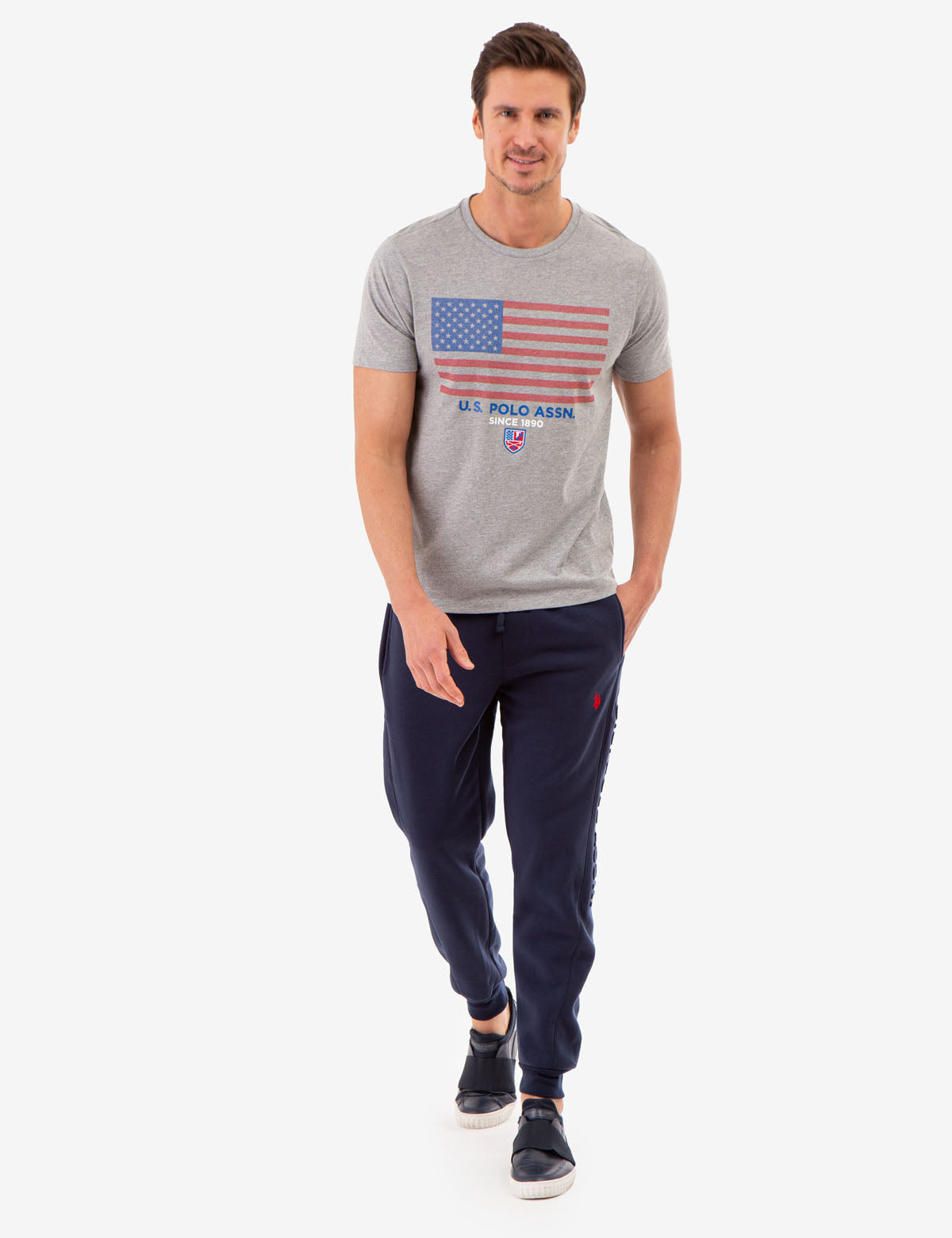 U.S. Polo Assn. Flag Graphic T-Shirt for Men