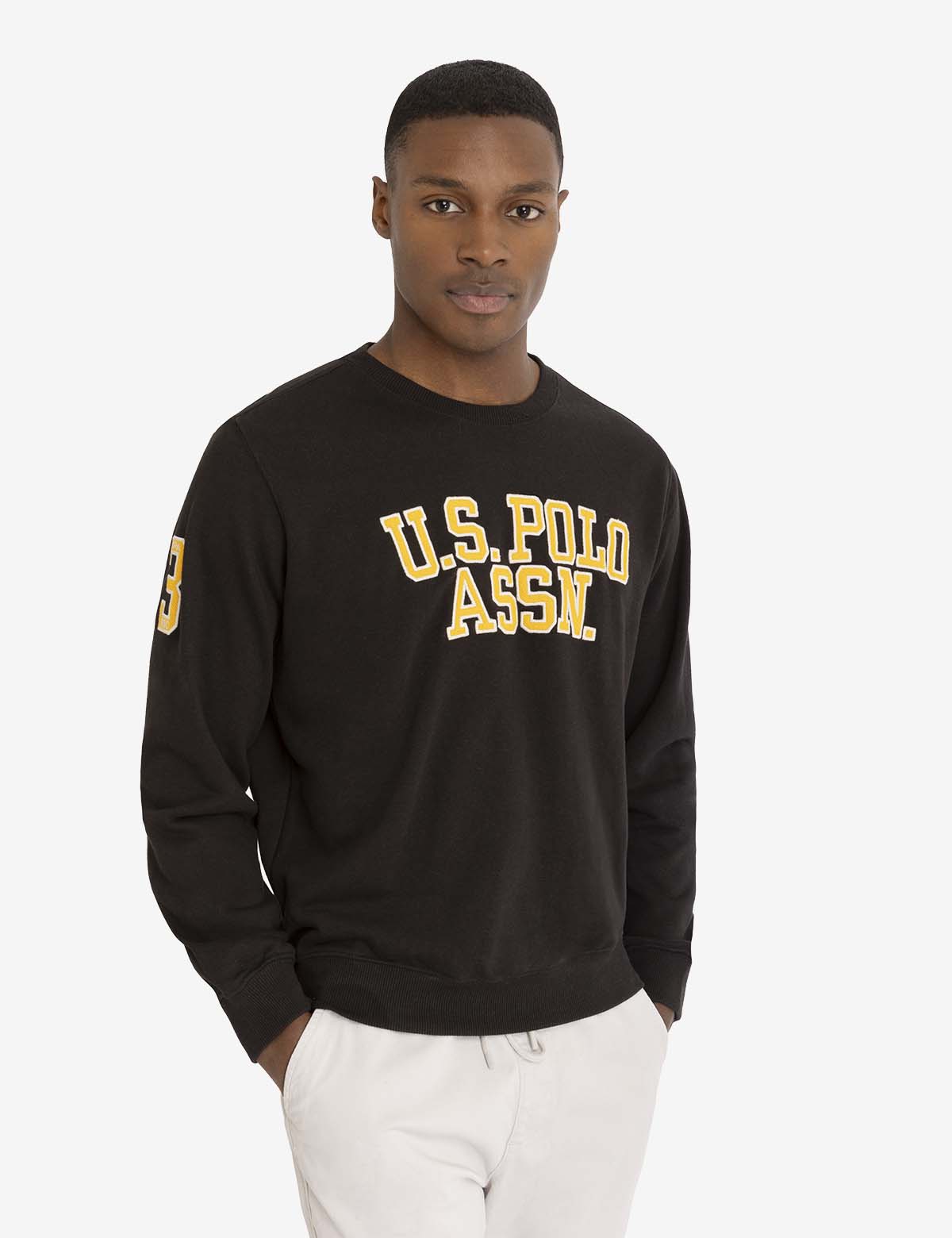 U.S. Polo Assn. French Terry Pullover with Applique Detail