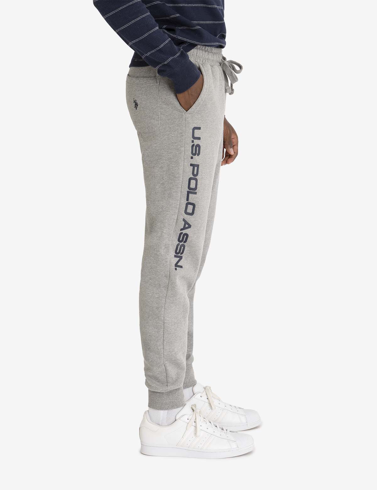 U.S. Polo Assn. Graphic Fleece Jogger Pants for Men