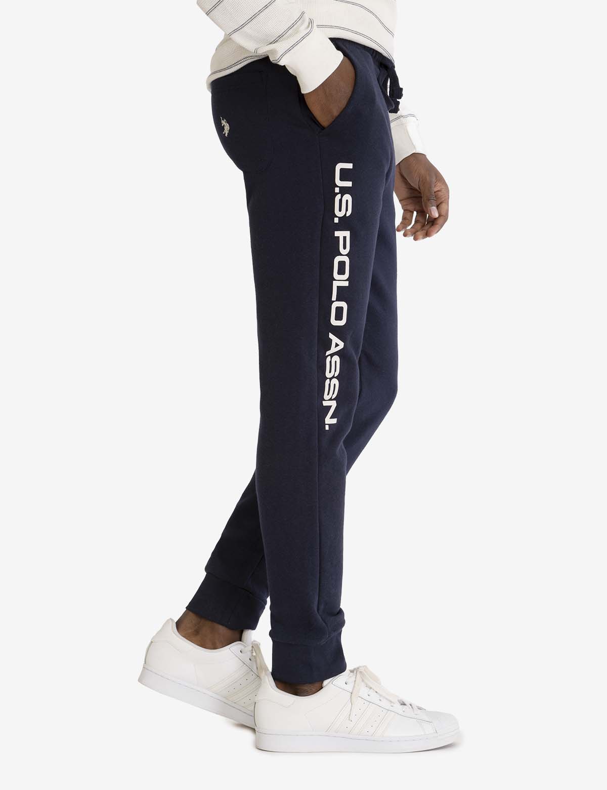 U.S. Polo Assn. Graphic Fleece Jogger Pants for Men