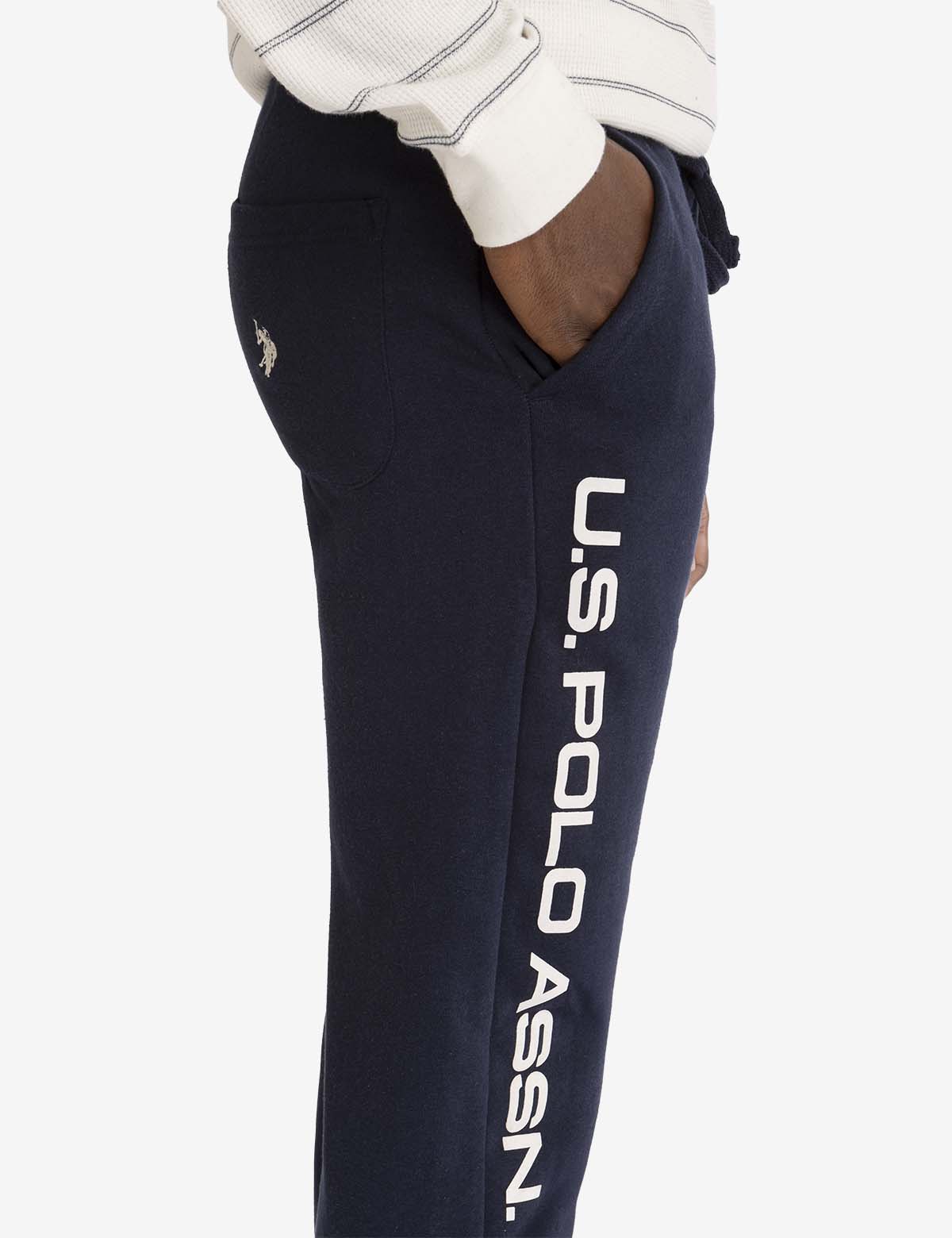 U.S. Polo Assn. Graphic Fleece Jogger Pants for Men
