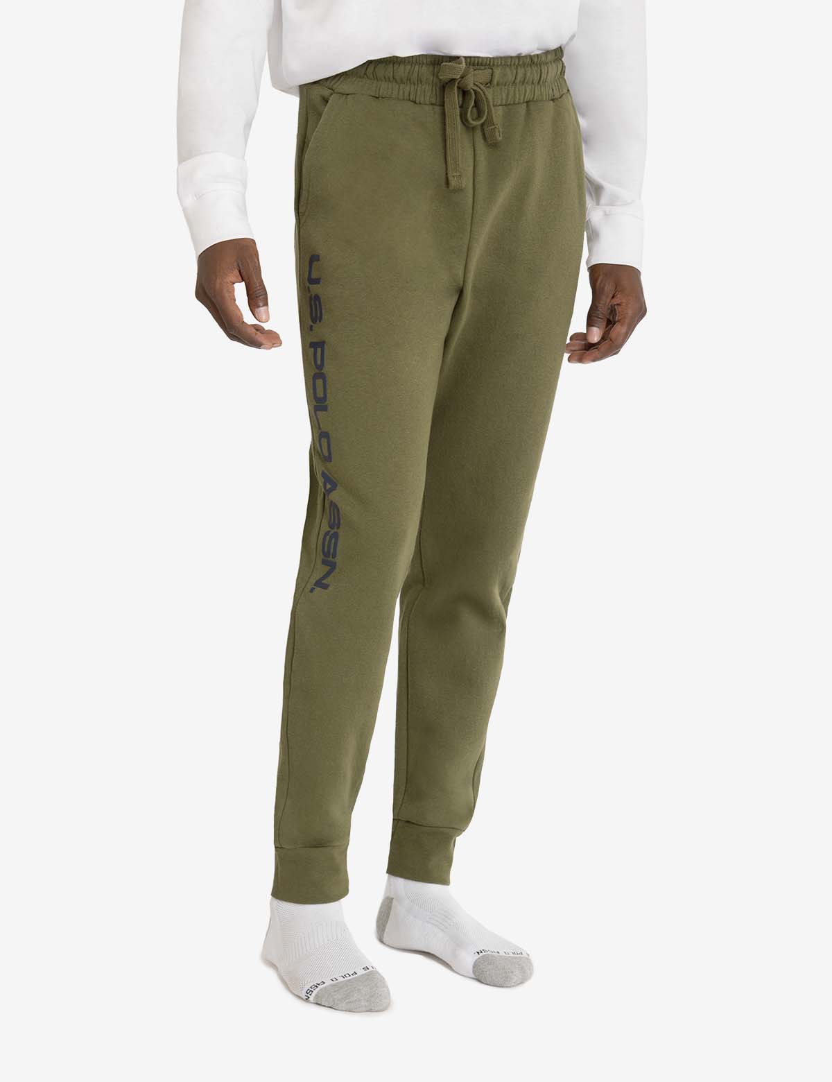 U.S. Polo Assn. Graphic Fleece Jogger Pants for Men