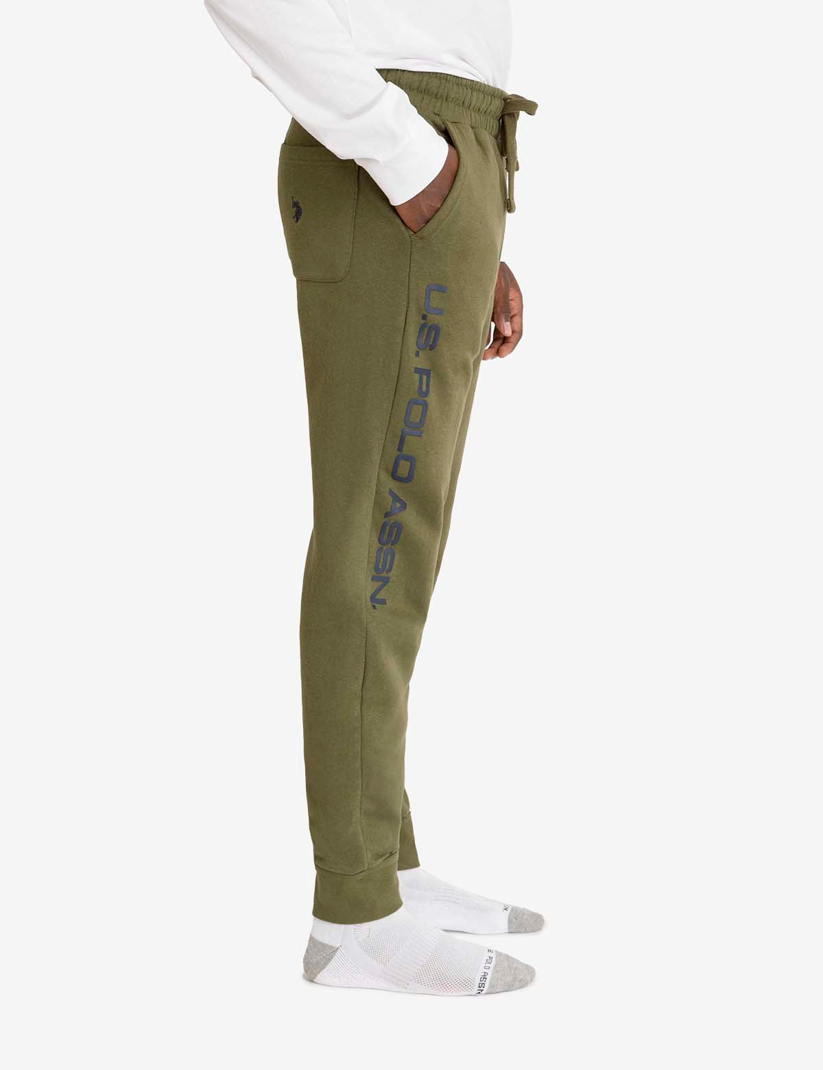 U.S. Polo Assn. Graphic Fleece Jogger Pants for Men