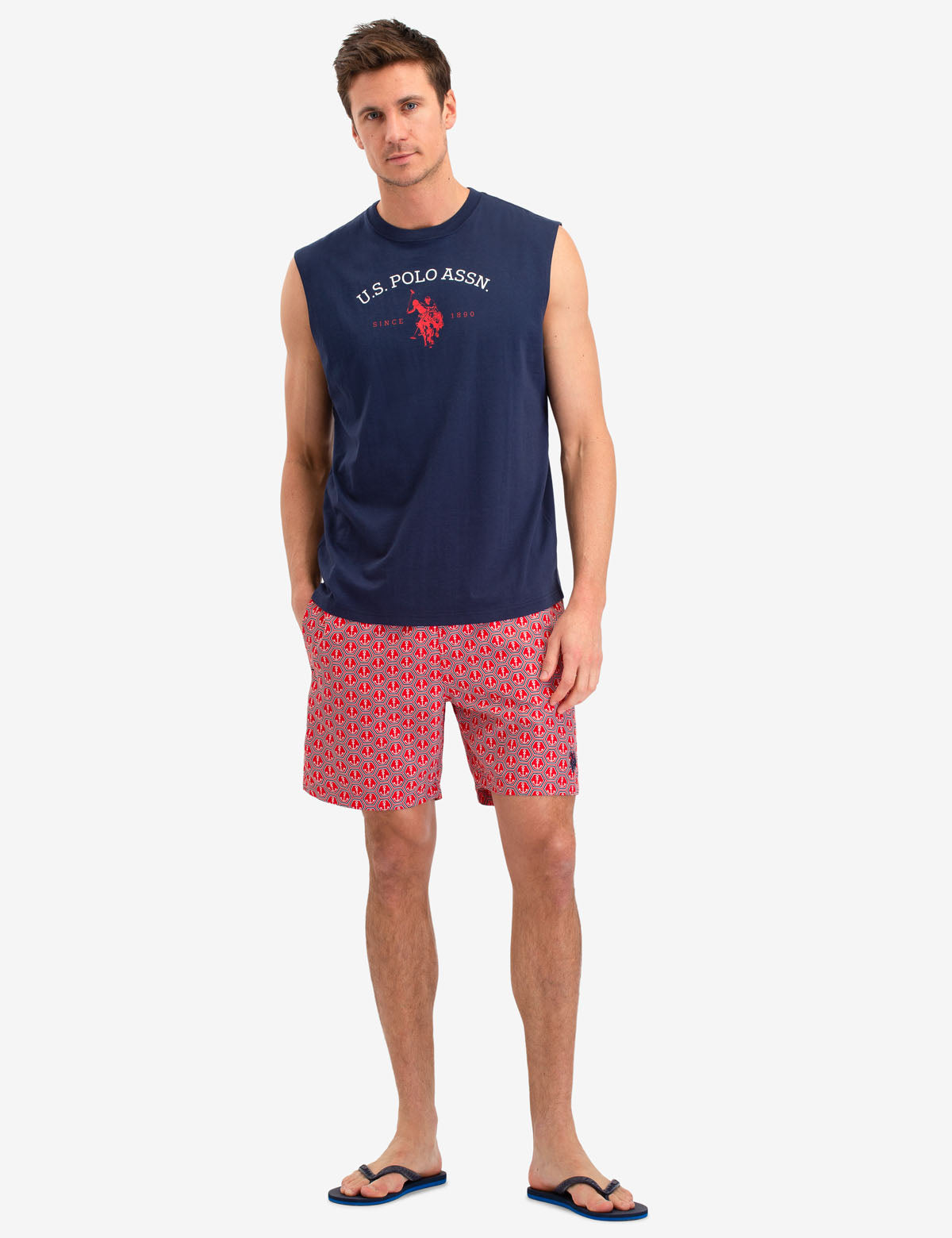 U.S. Polo Assn. Men's Relaxed Fit Muscle Tank with Logo