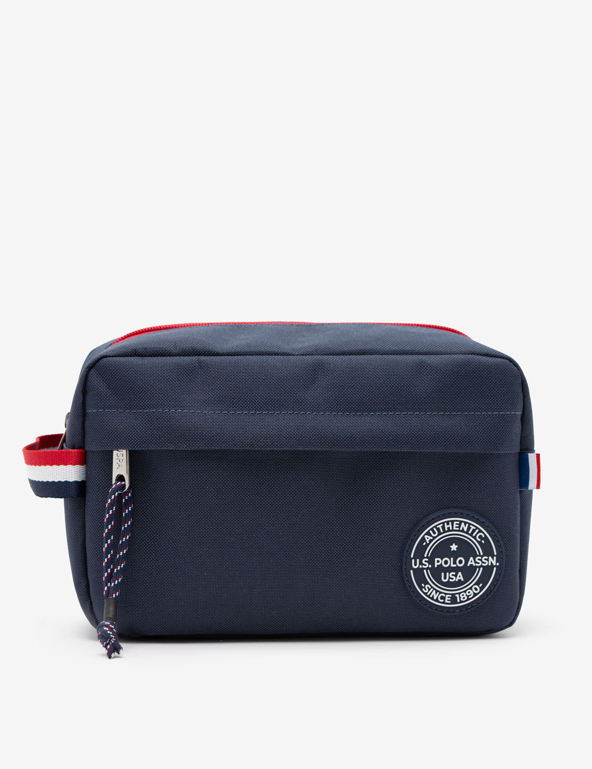 U.S. Polo Assn. Travel Toiletry Bag with Zip Pockets & Mesh Organizer
