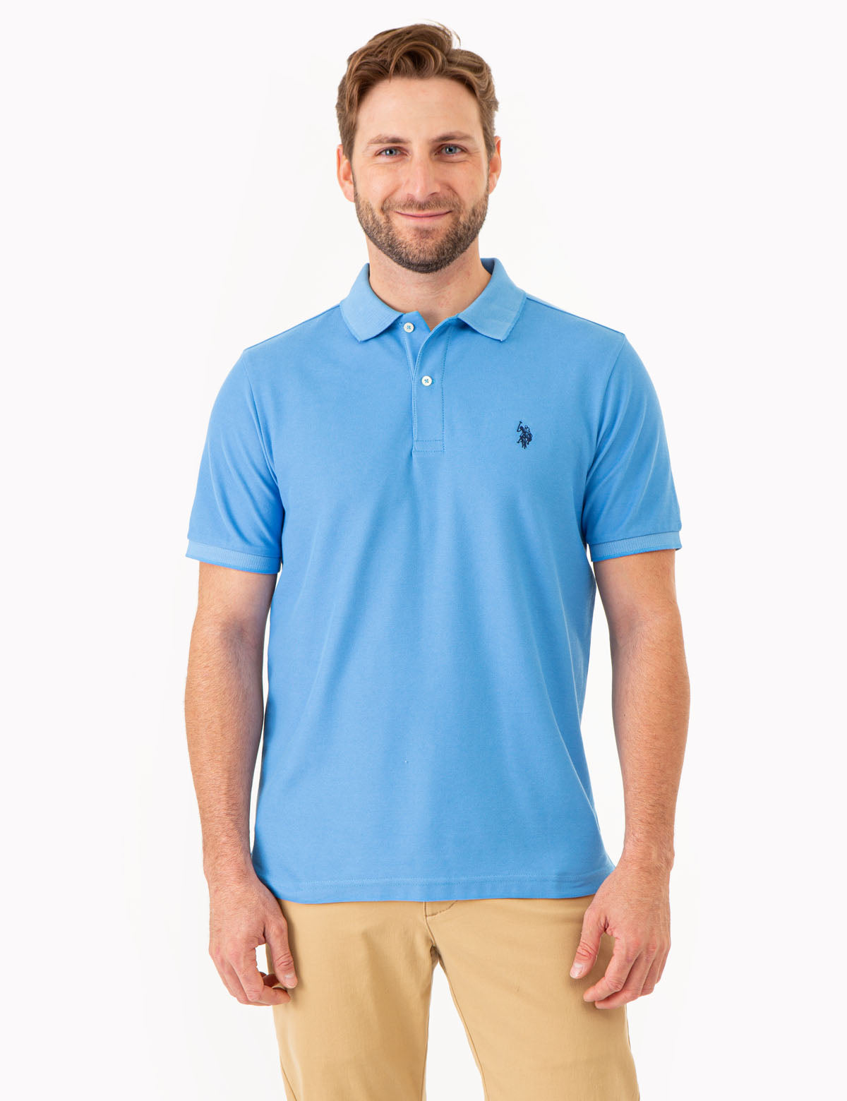 Men's Ultimate Pique Polo Shirt - Cotton Blend, Breathable & Stretch