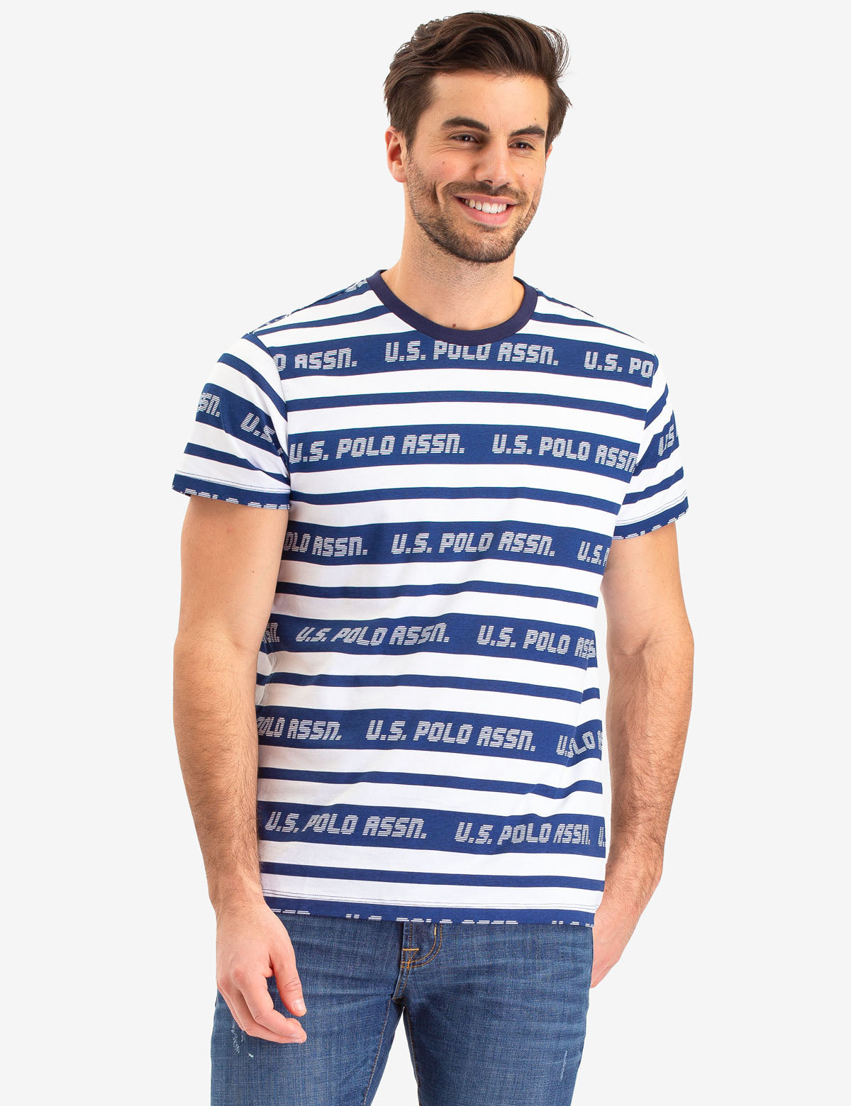 U.S. Polo Assn. Striped Crew Neck T-Shirt