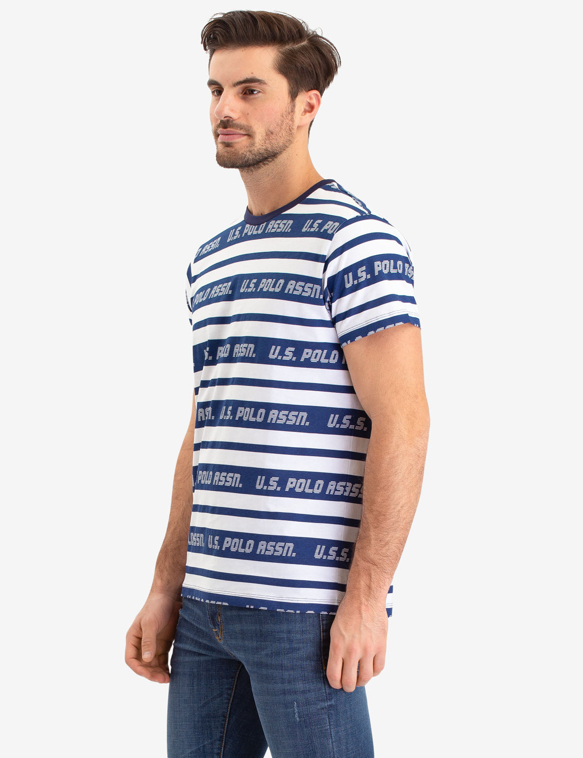 U.S. Polo Assn. Striped Crew Neck T-Shirt