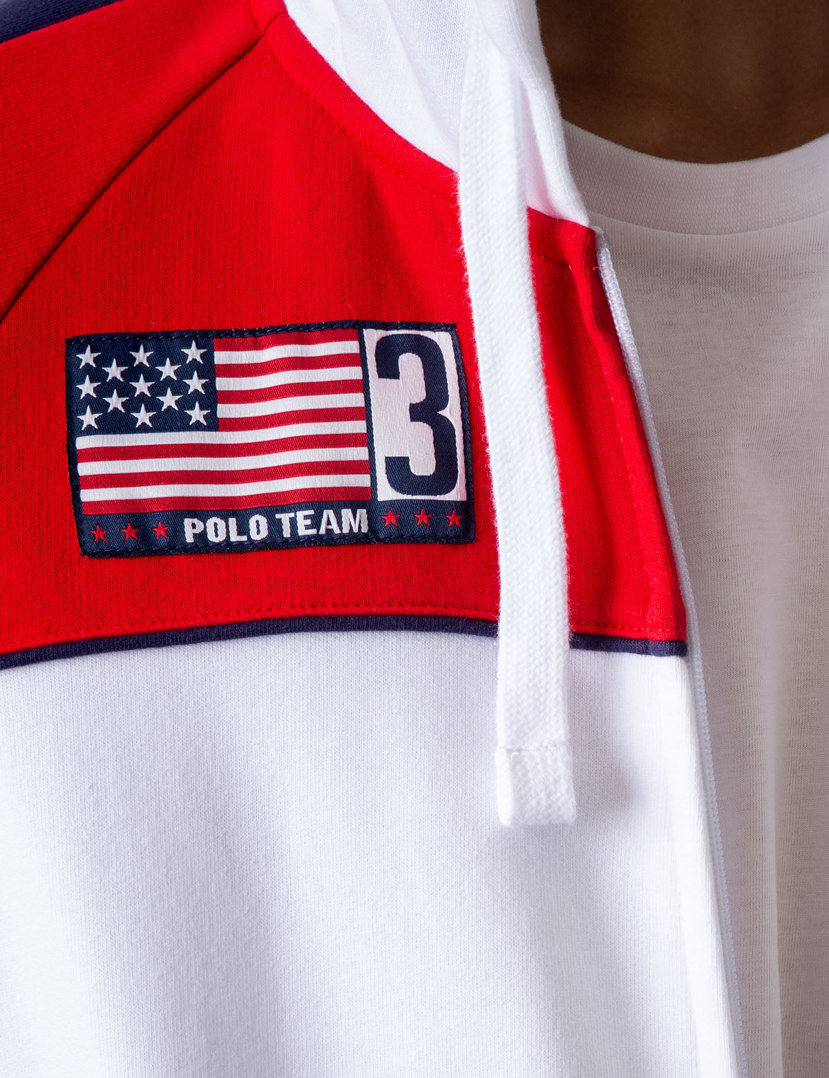 U.S. Polo Assn. Colorblock Zip Hoodie with USA Flag