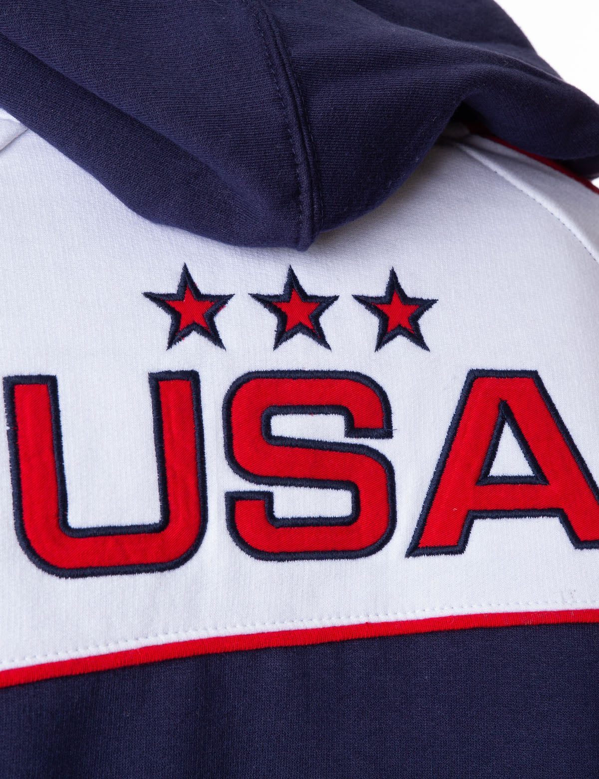 U.S. Polo Assn. Colorblock Zip Hoodie with USA Flag