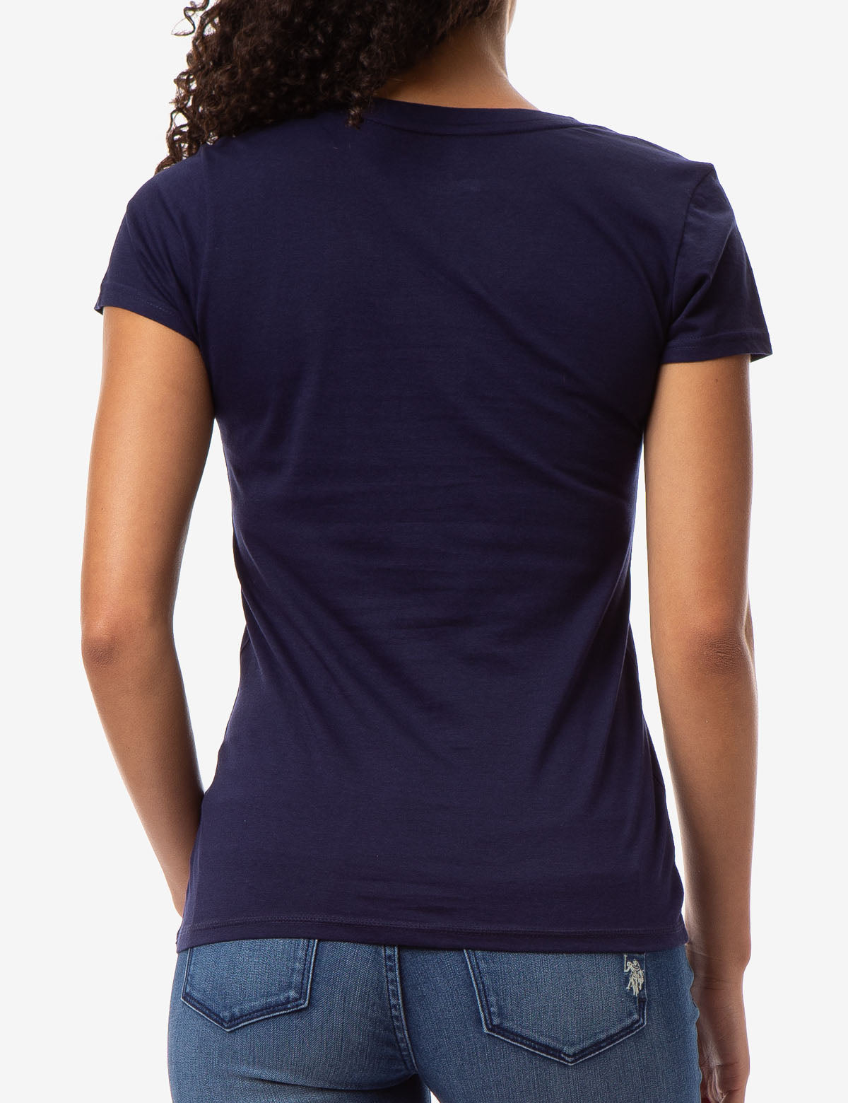 USPA Bling Logo Rhinestone T-Shirt for Women