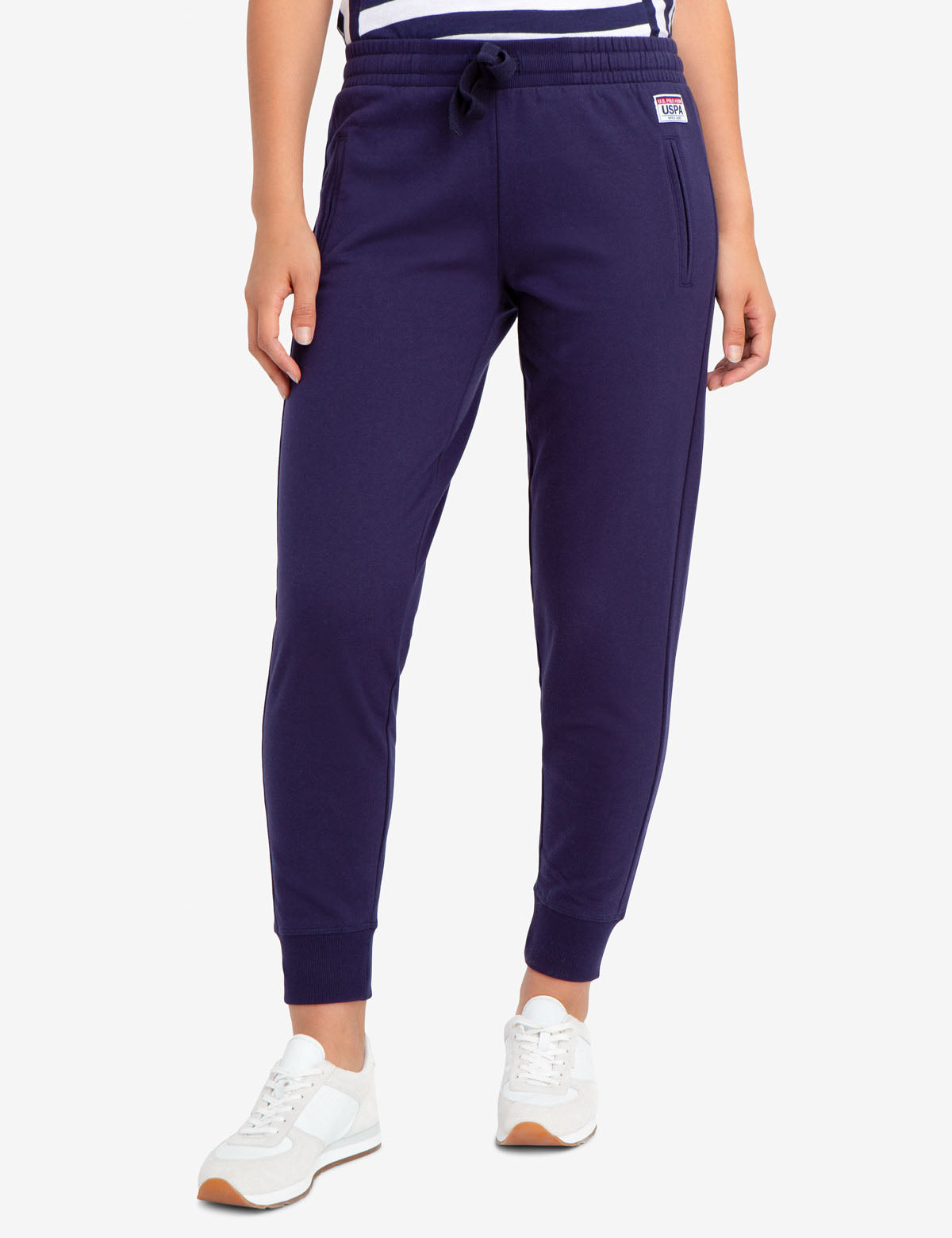 USPA Cotton Joggers for Men with Drawstring Waistband