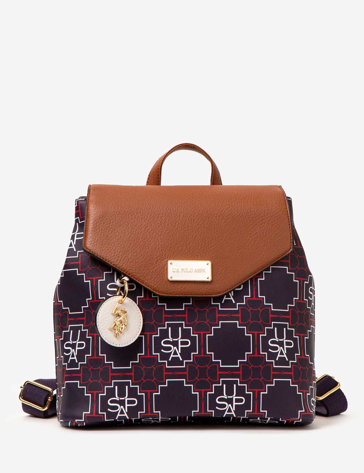 USPA Geometric Print Laptop Backpack for School & Travel