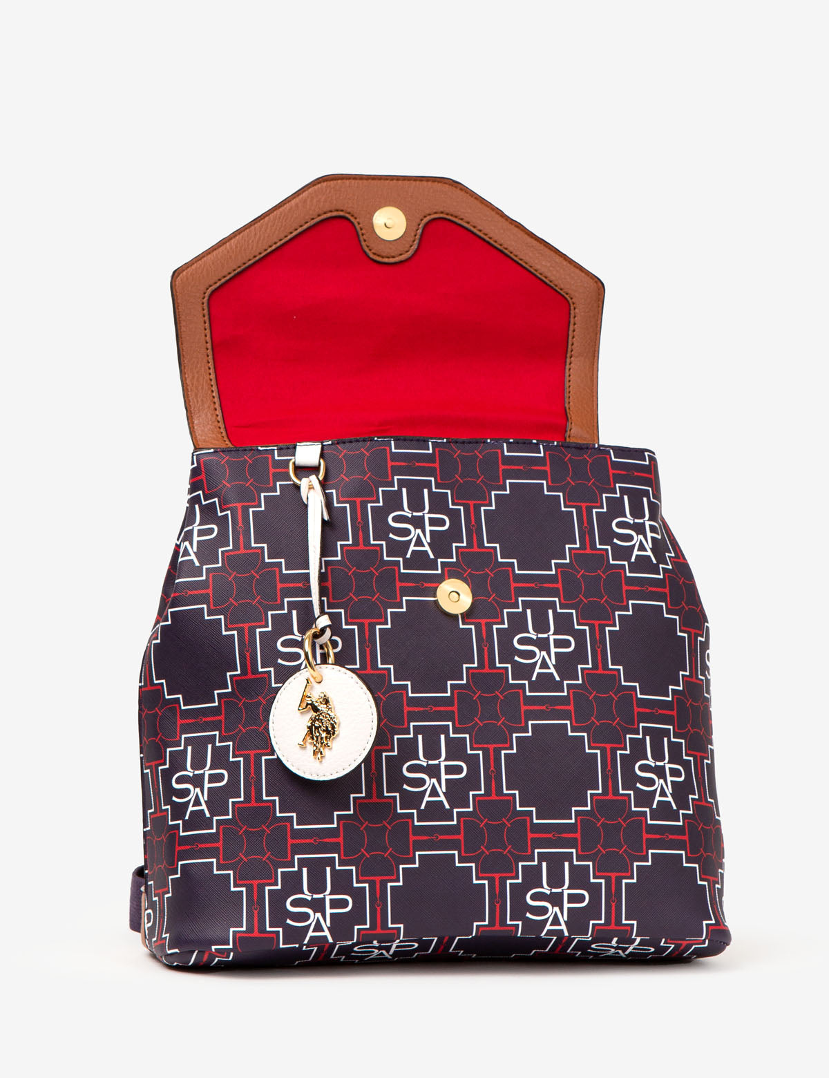 USPA Geometric Print Laptop Backpack for School & Travel
