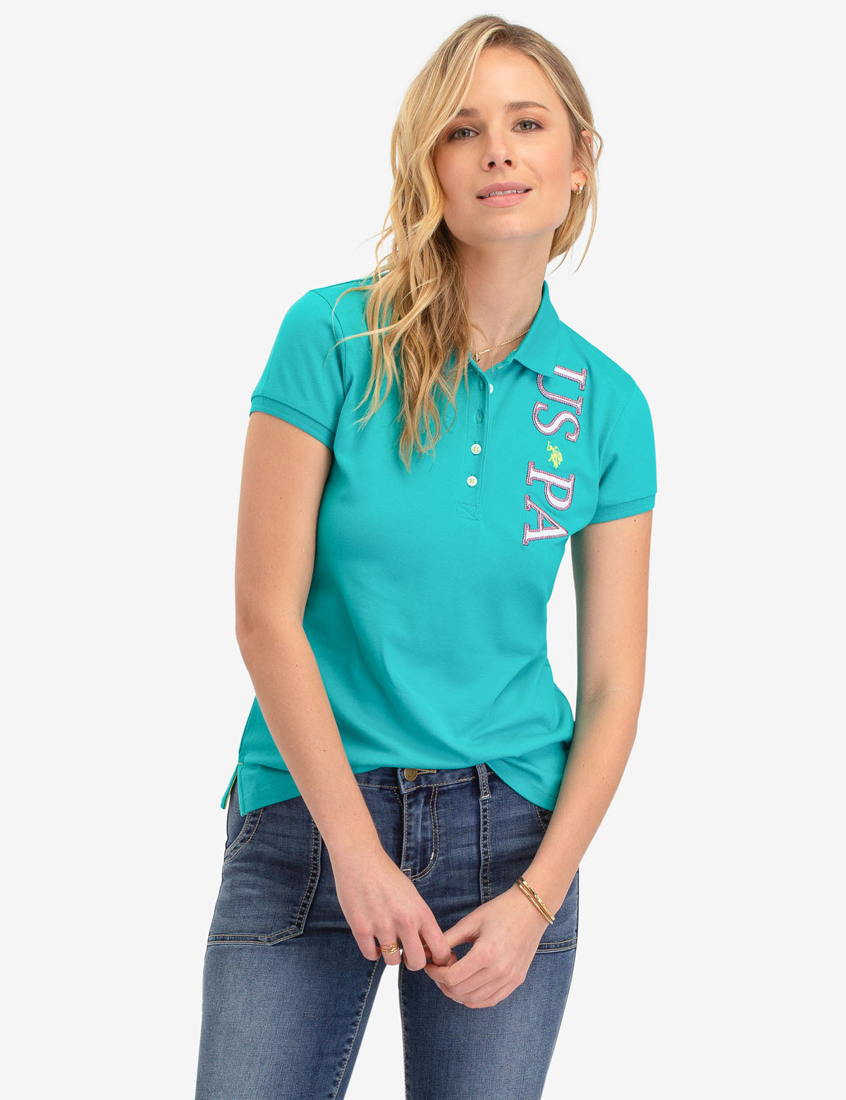 USPA Logo Embroidered Polo Shirt for Men – Classic Fit