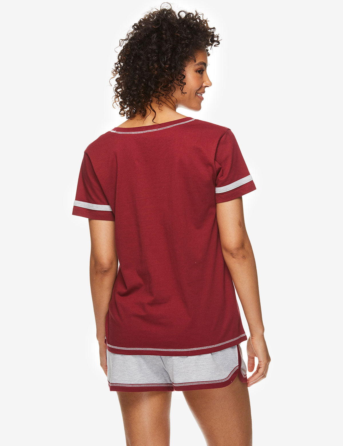 USPA Logo T-Shirt and Shorts Set – Cotton Blend Casual Outfit