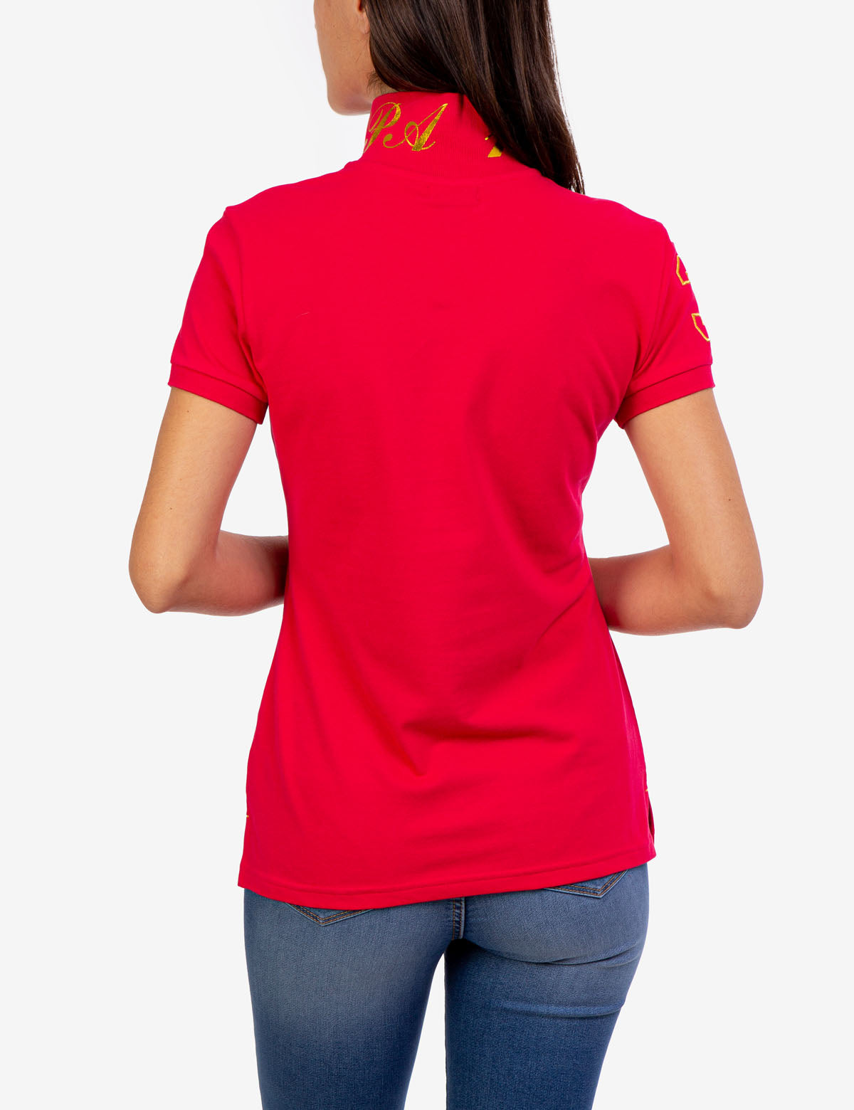 USPA Metallic Print Men's Polo Shirt